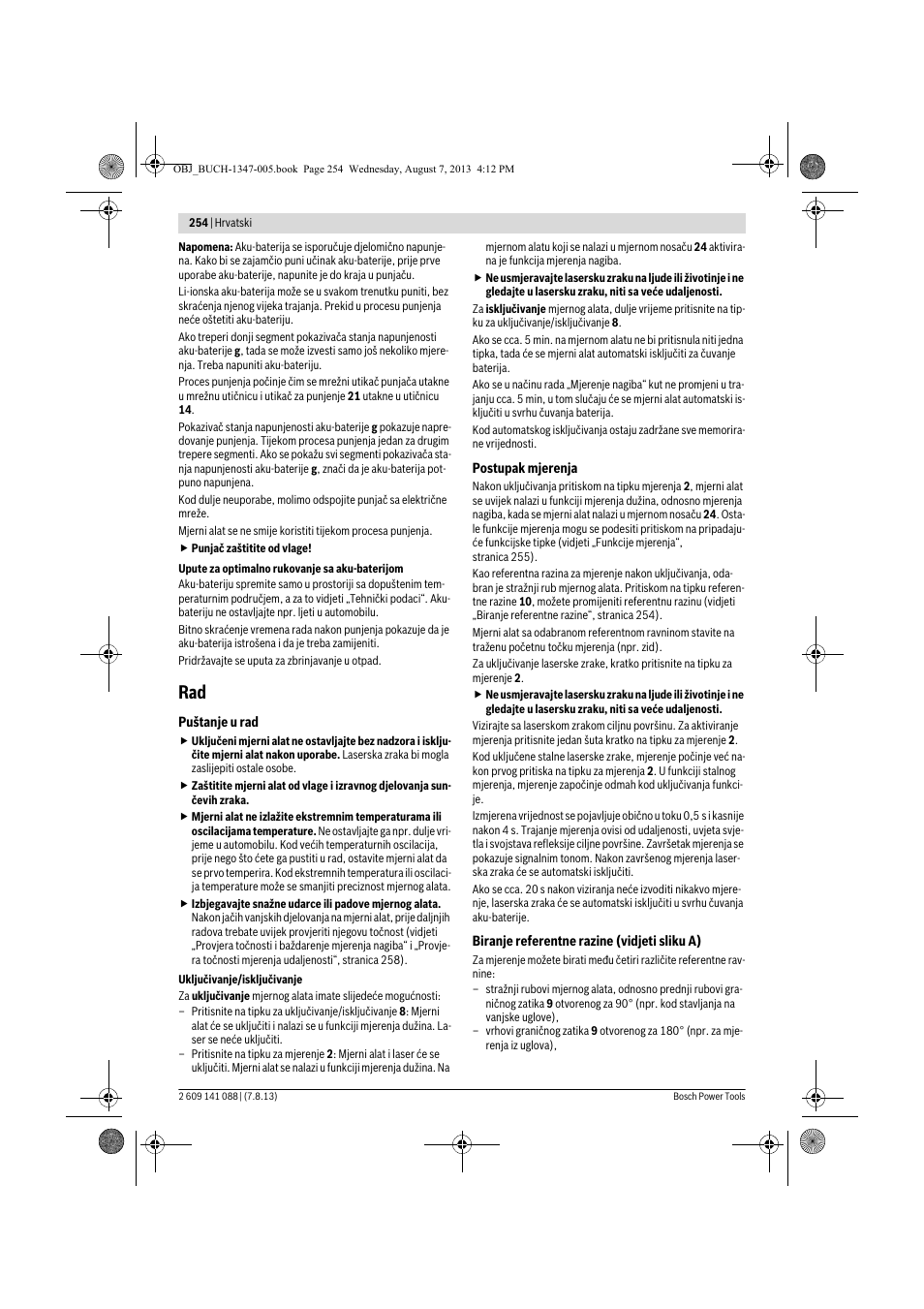 Bosch GLM 80 + R 60 Professional User Manual | Page 254 / 309