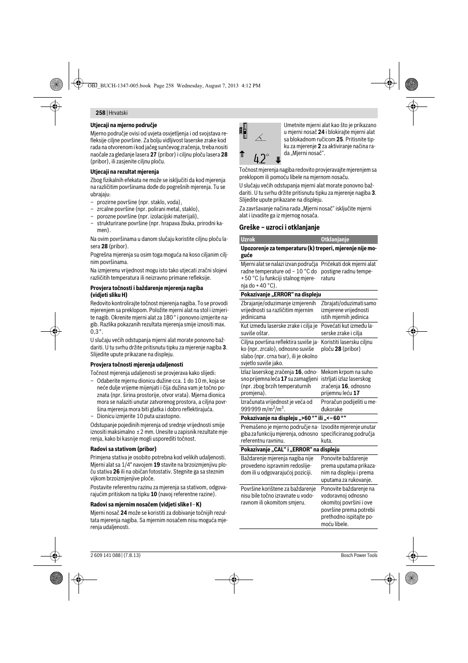 Bosch GLM 80 + R 60 Professional User Manual | Page 258 / 309