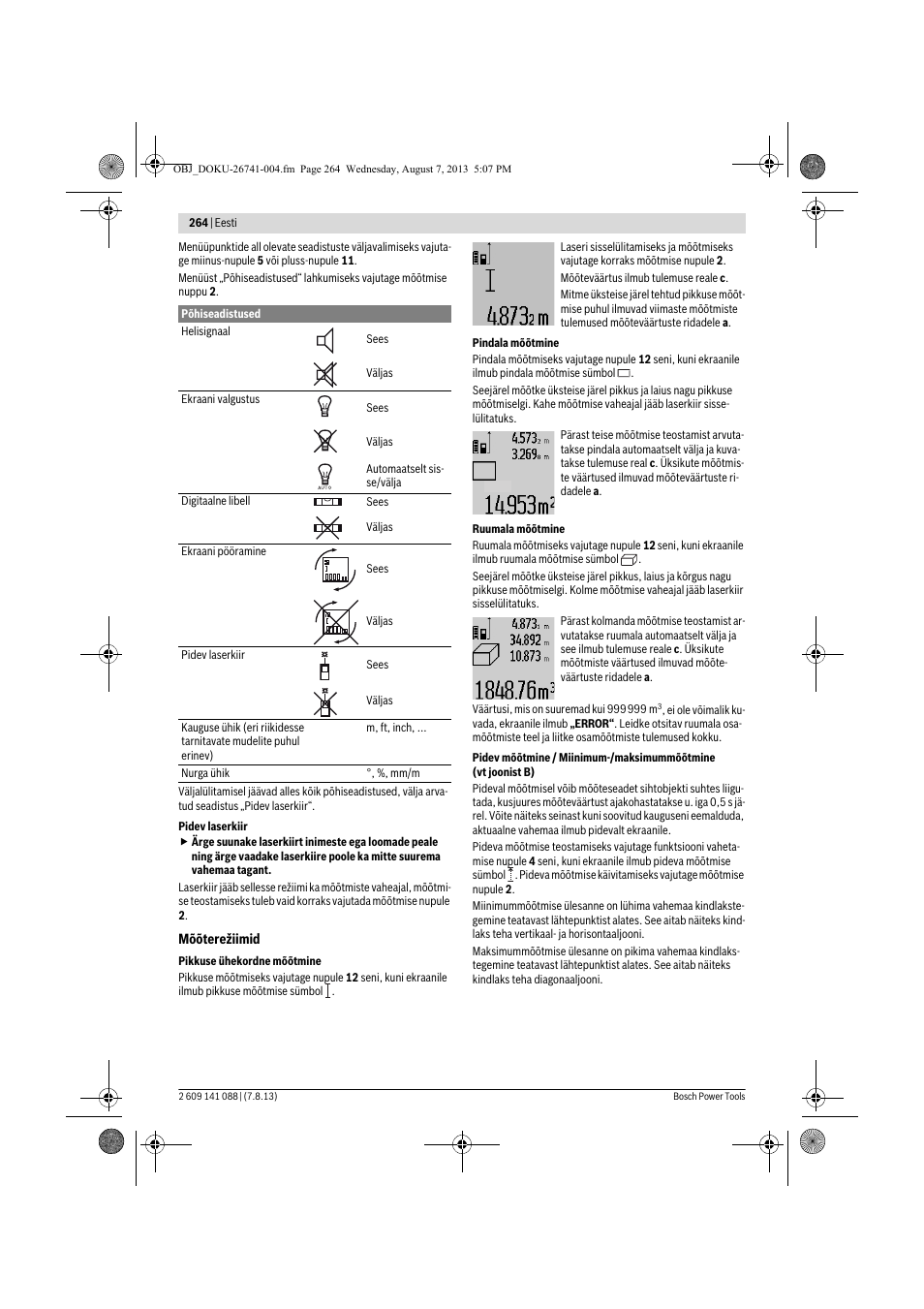 Bosch GLM 80 + R 60 Professional User Manual | Page 264 / 309