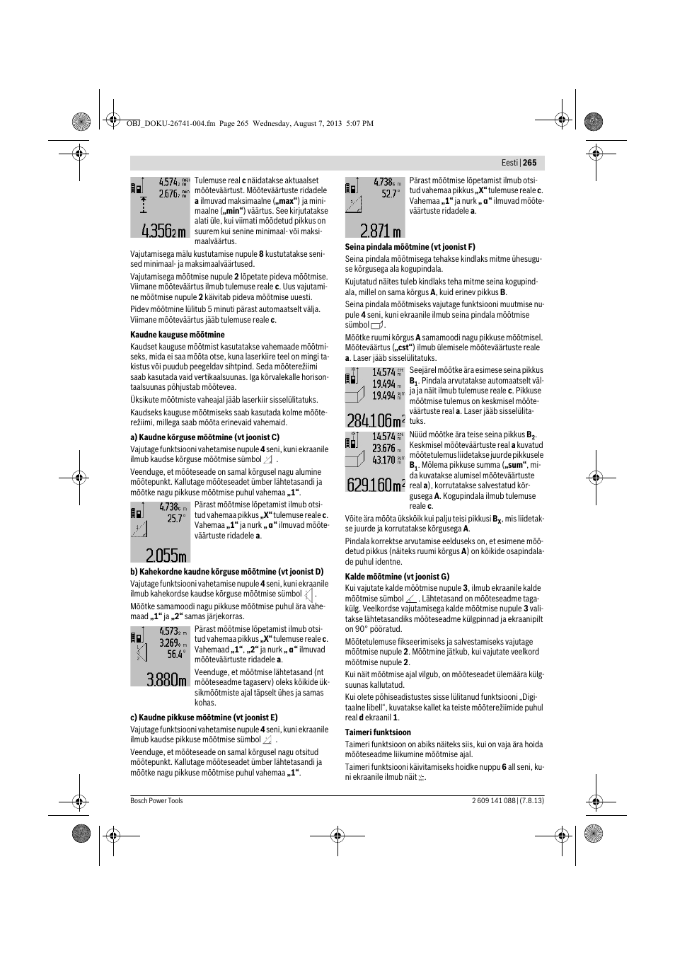 Bosch GLM 80 + R 60 Professional User Manual | Page 265 / 309