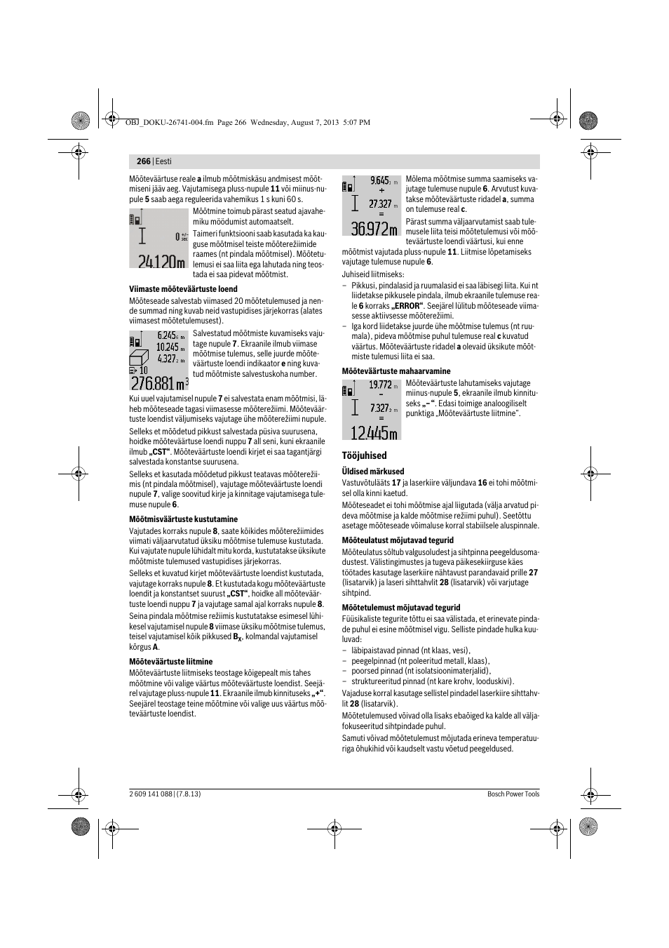 Bosch GLM 80 + R 60 Professional User Manual | Page 266 / 309