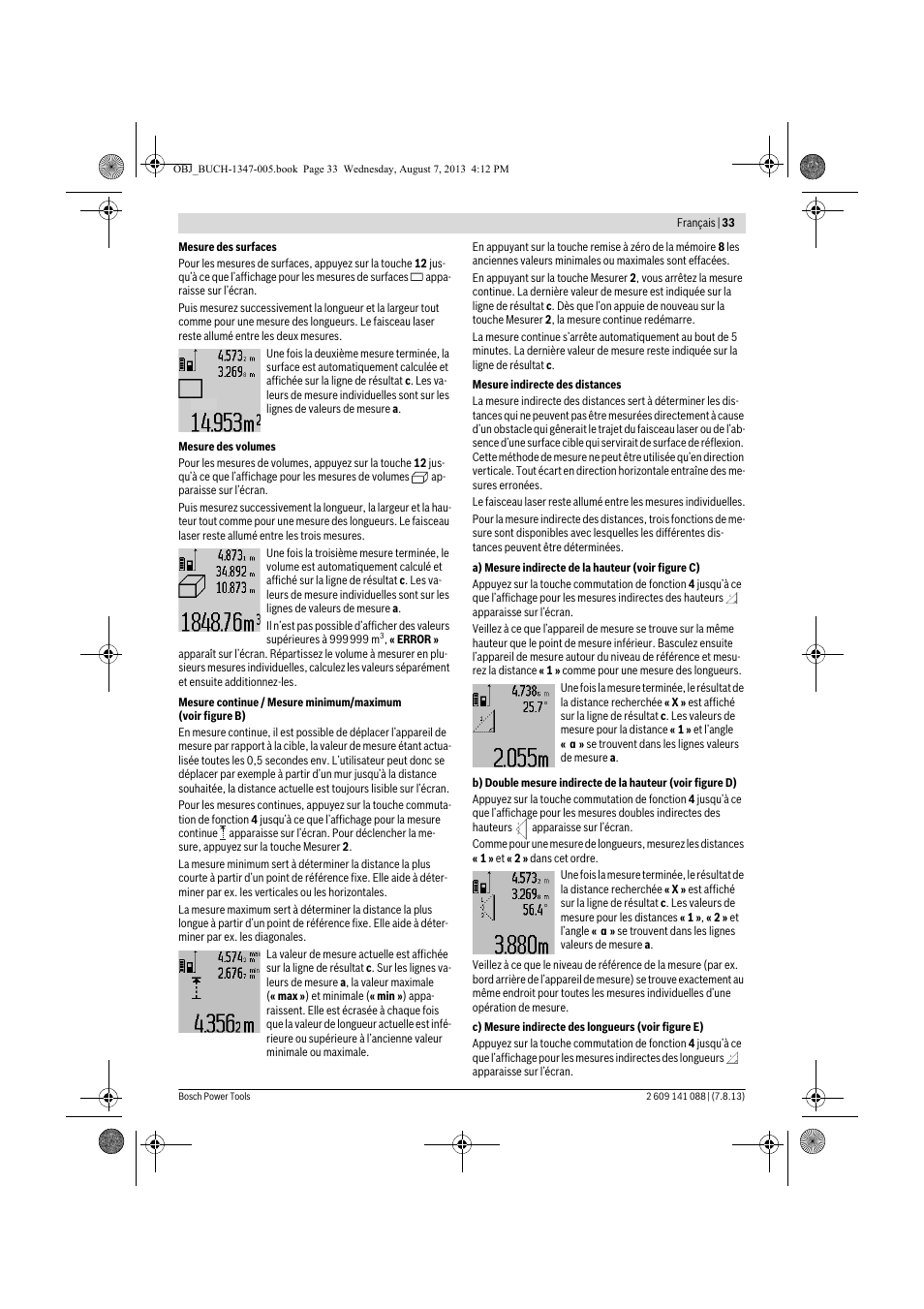 Bosch GLM 80 + R 60 Professional User Manual | Page 33 / 309