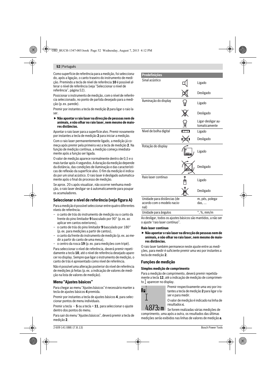 Bosch GLM 80 + R 60 Professional User Manual | Page 52 / 309