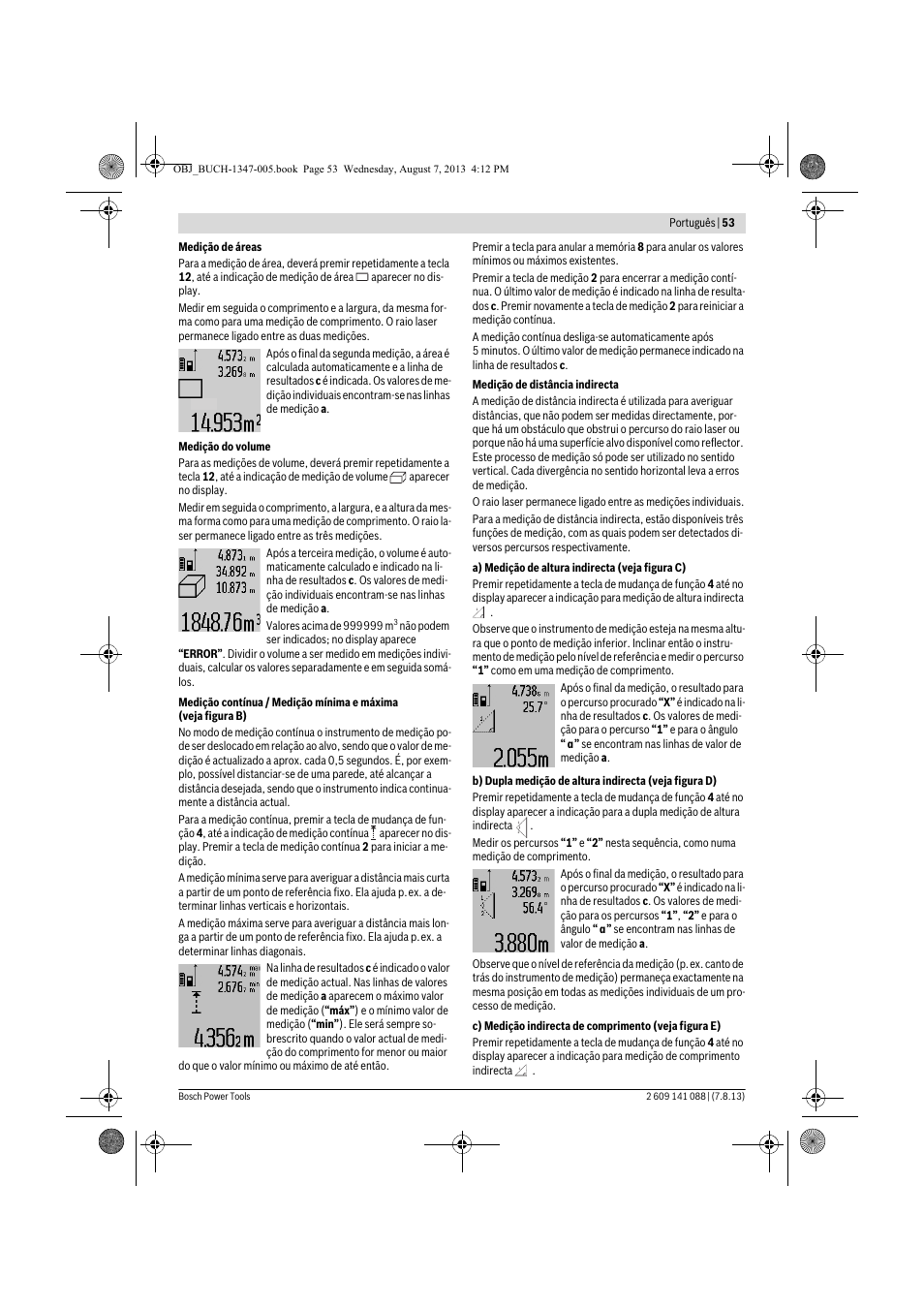 Bosch GLM 80 + R 60 Professional User Manual | Page 53 / 309