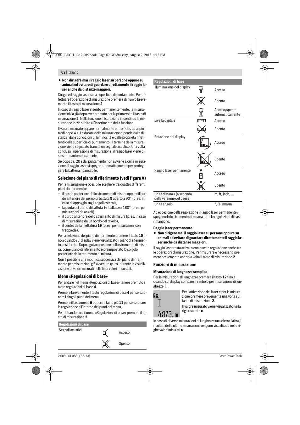 Bosch GLM 80 + R 60 Professional User Manual | Page 62 / 309