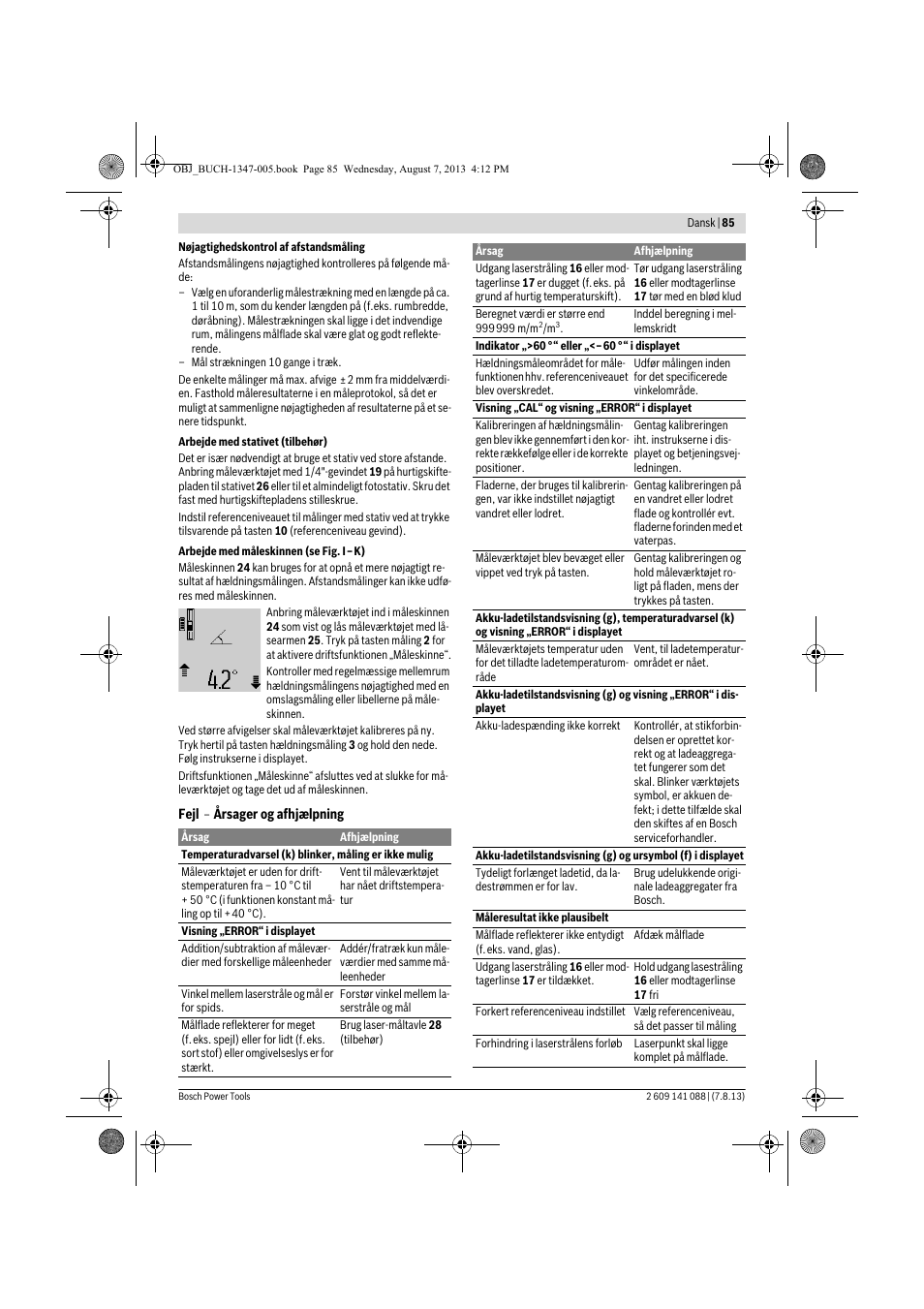 Bosch GLM 80 + R 60 Professional User Manual | Page 85 / 309