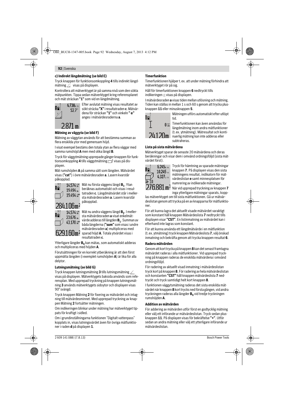 Bosch GLM 80 + R 60 Professional User Manual | Page 92 / 309