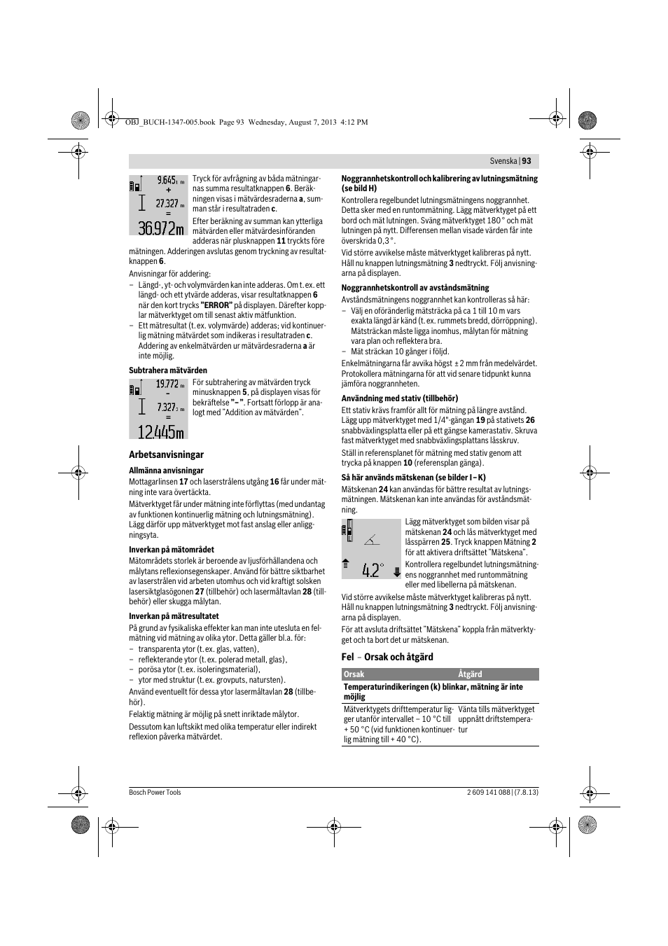 Bosch GLM 80 + R 60 Professional User Manual | Page 93 / 309