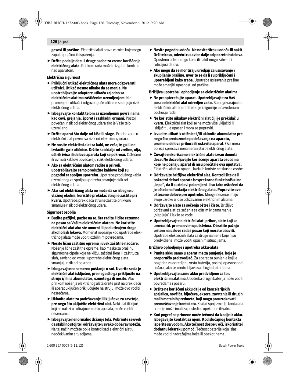 Bosch GSA 10,8 V-LI Professional User Manual | Page 126 / 172