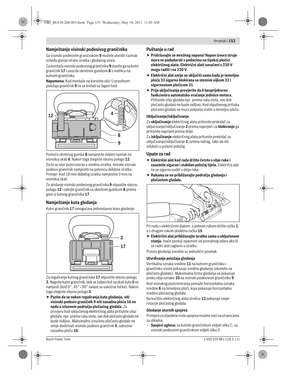 Bosch GFF 22 A Professional User Manual | Page 153 / 173