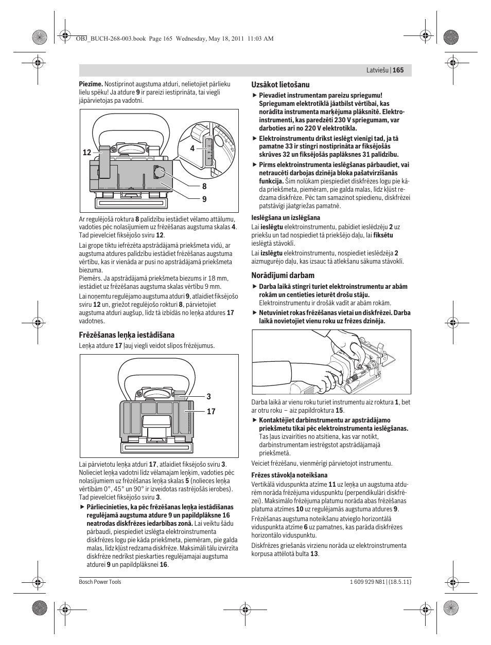 Bosch GFF 22 A Professional User Manual | Page 165 / 173