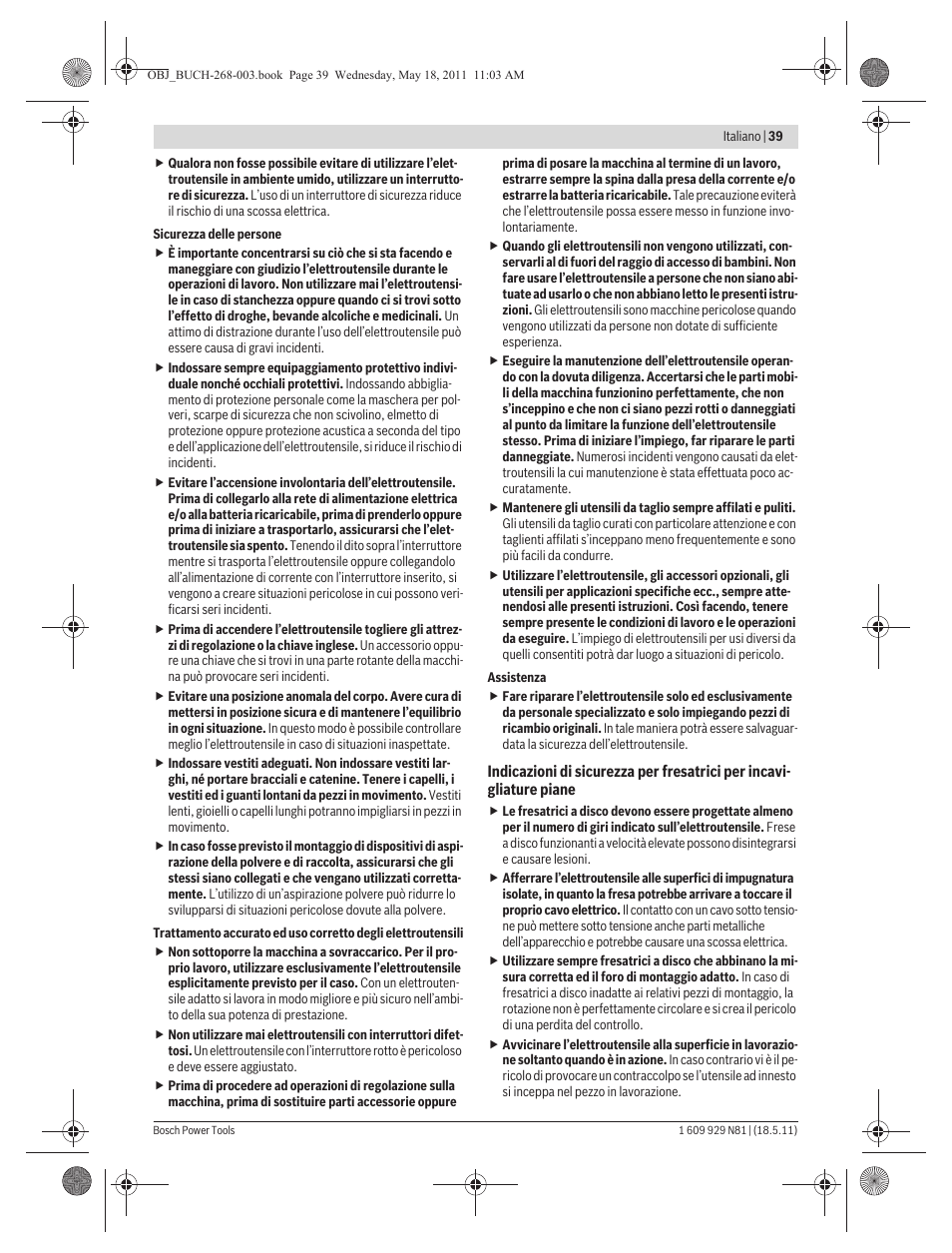 Bosch GFF 22 A Professional User Manual | Page 39 / 173