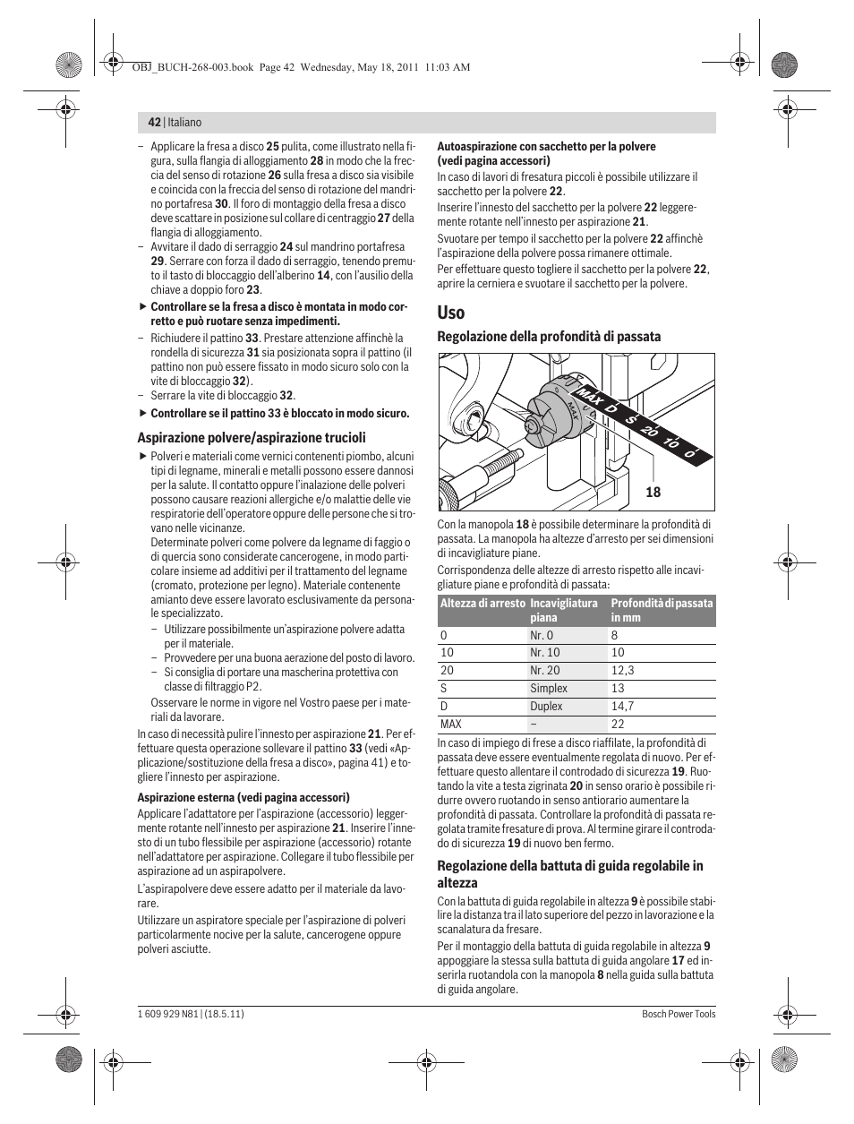 Bosch GFF 22 A Professional User Manual | Page 42 / 173