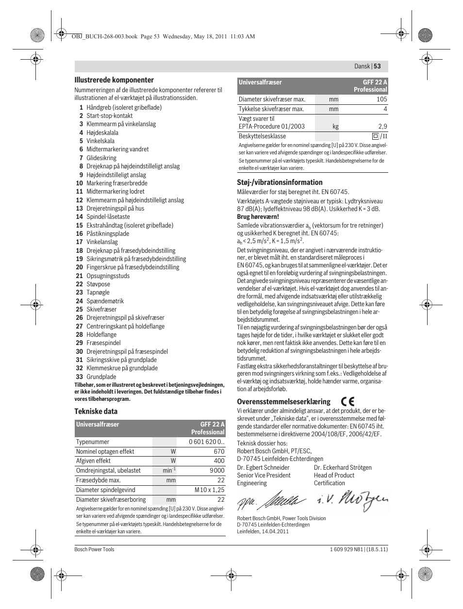 Bosch GFF 22 A Professional User Manual | Page 53 / 173