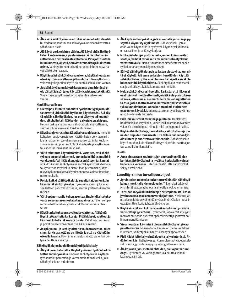 Bosch GFF 22 A Professional User Manual | Page 68 / 173