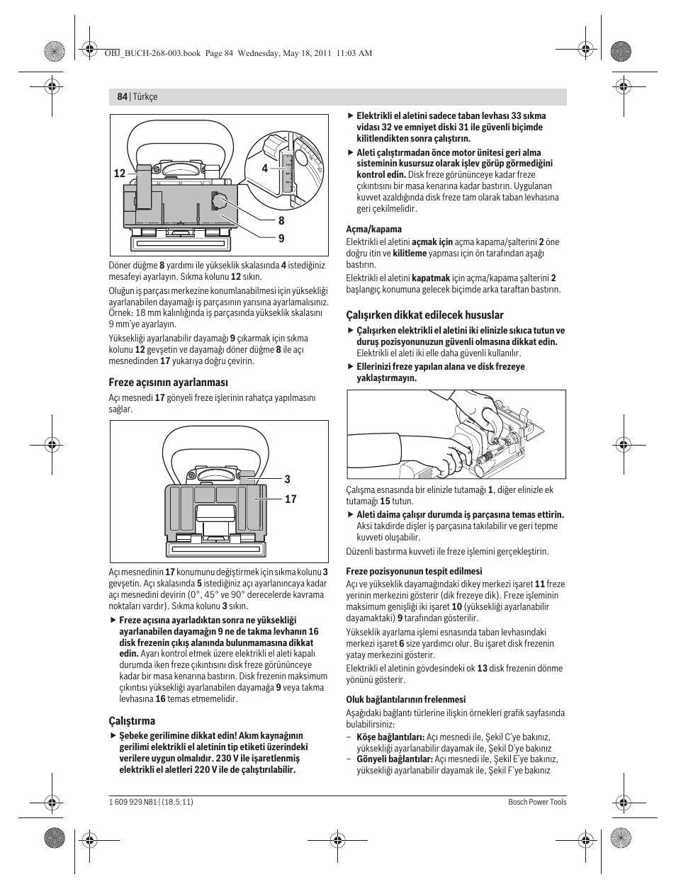 Bosch GFF 22 A Professional User Manual | Page 84 / 173