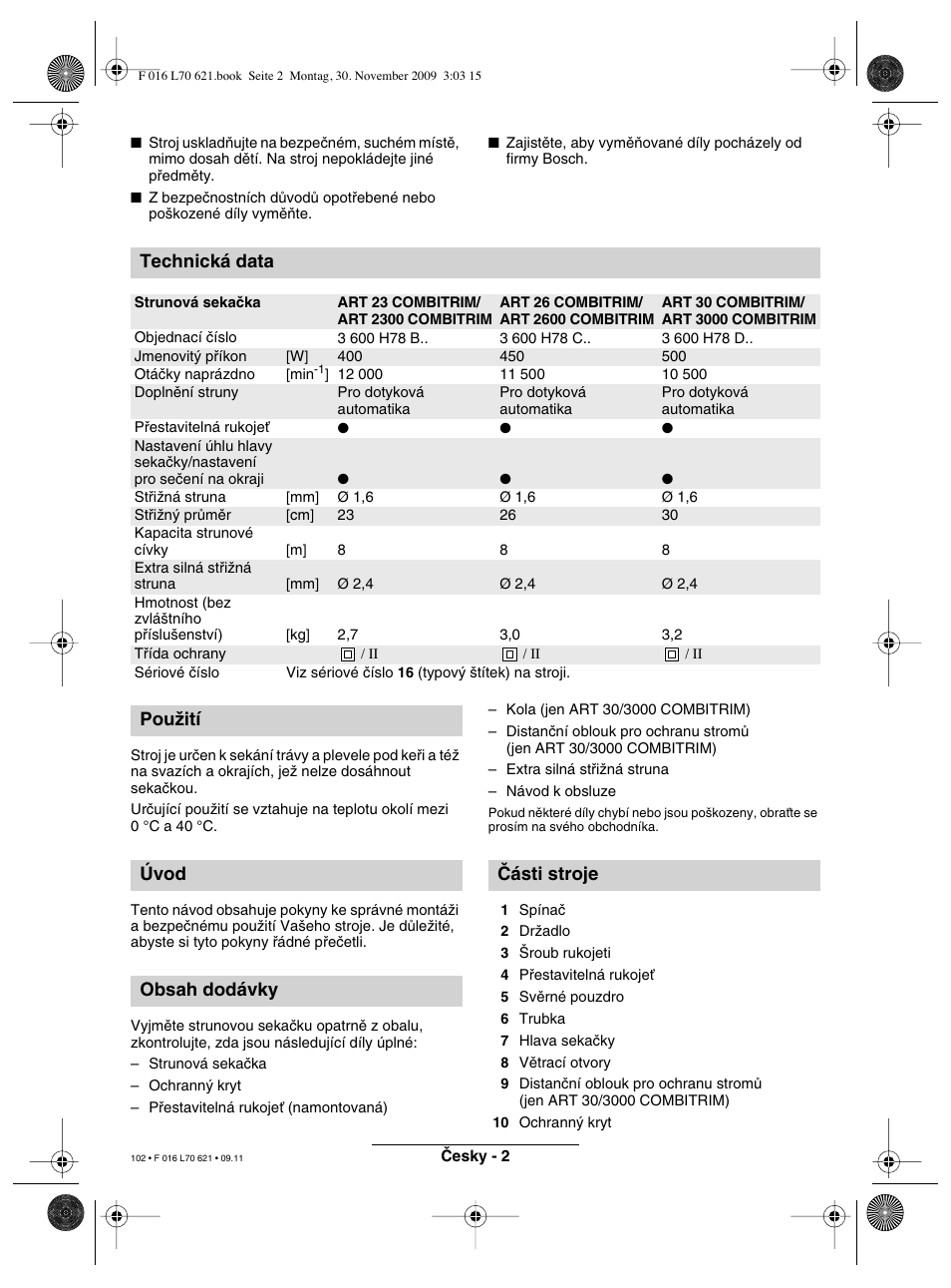 Bosch ART 23 Combitrim User Manual | Page 102 / 194