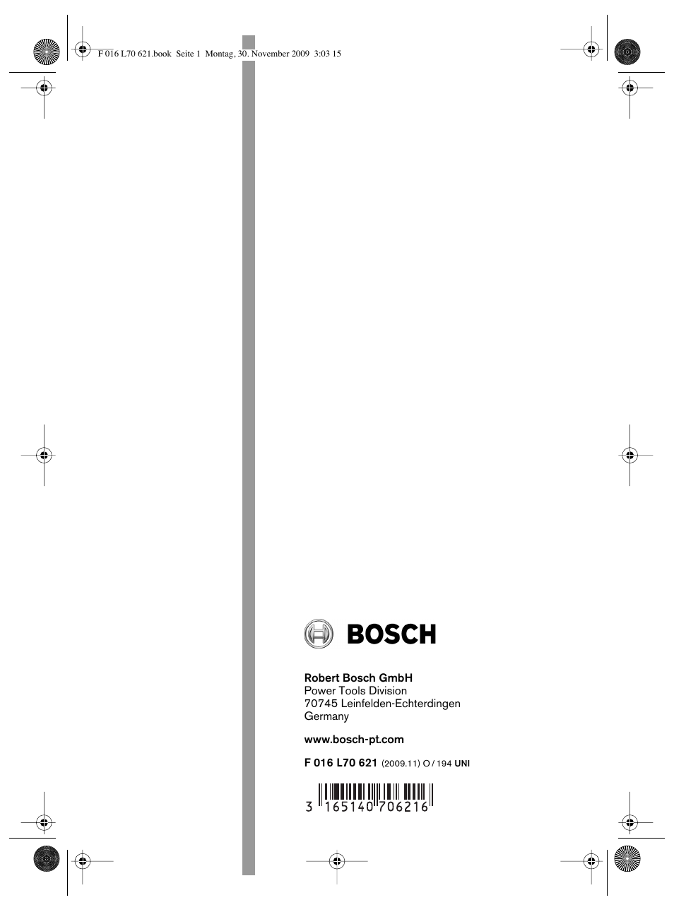 Bosch ART 23 Combitrim User Manual | Page 194 / 194