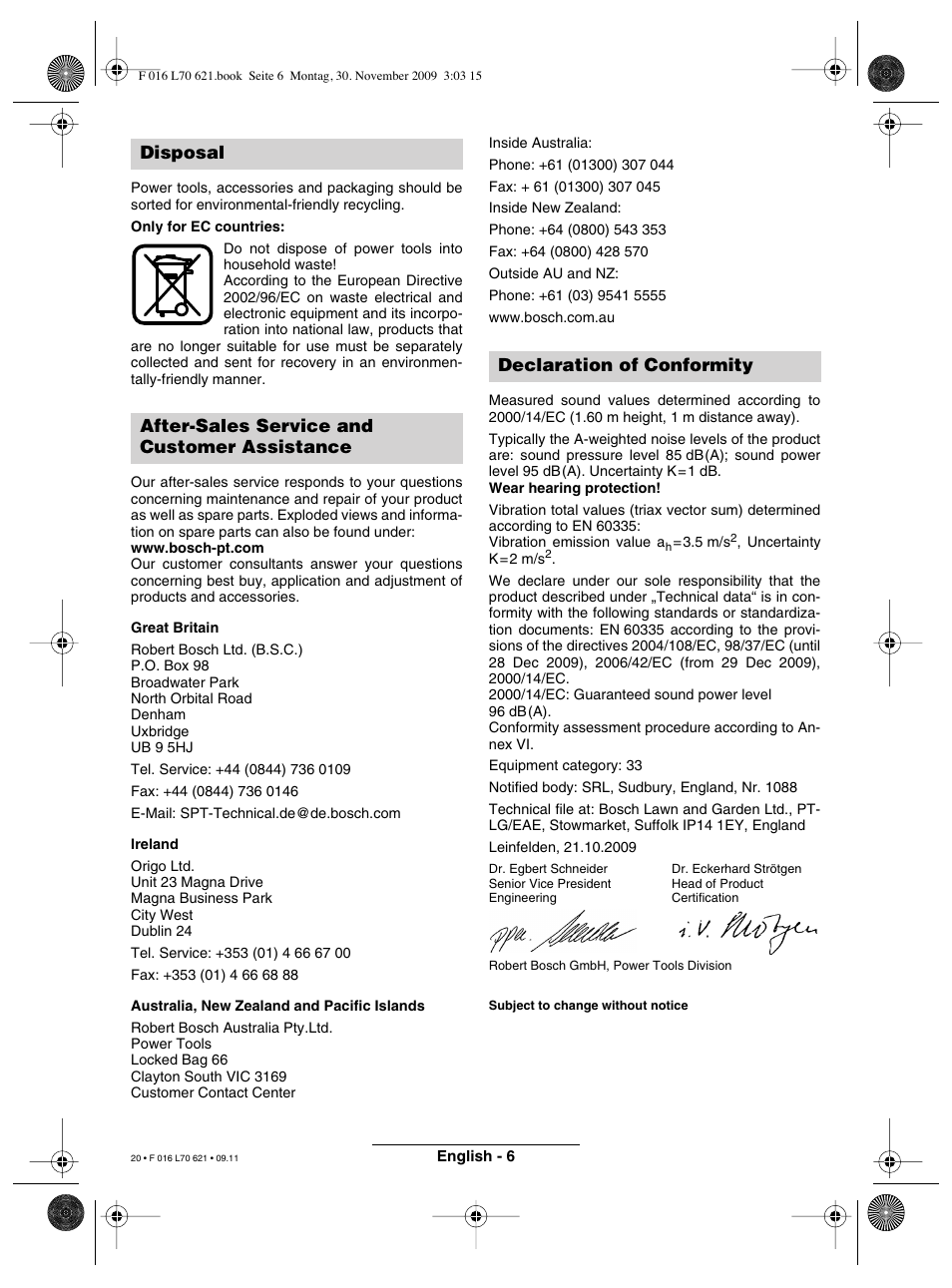 Bosch ART 23 Combitrim User Manual | Page 20 / 194