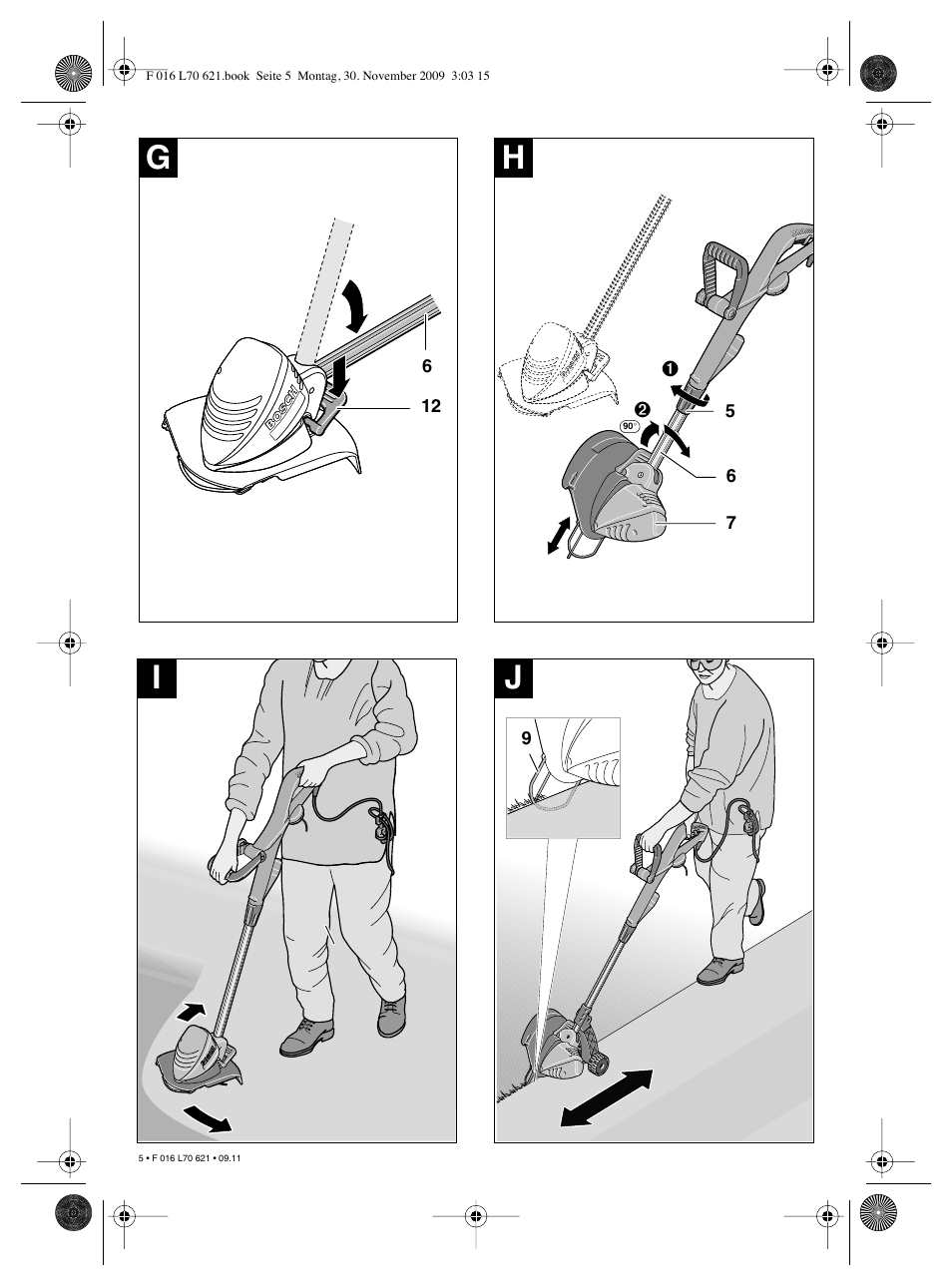 Hj i | Bosch ART 23 Combitrim User Manual | Page 5 / 194