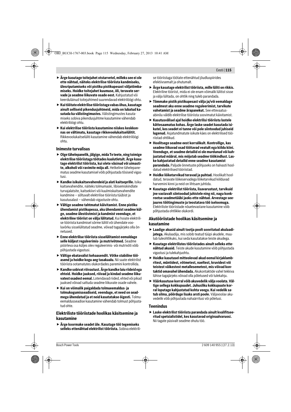 Bosch GSB 14,4-2-LI Professional User Manual | Page 115 / 145