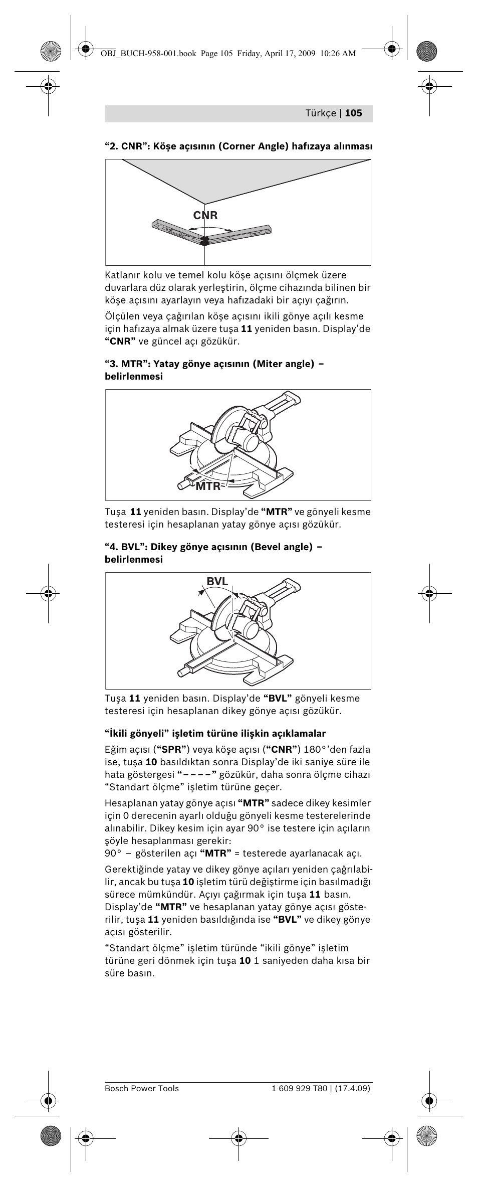 Bosch GAM 220 MF Professional User Manual | Page 105 / 246