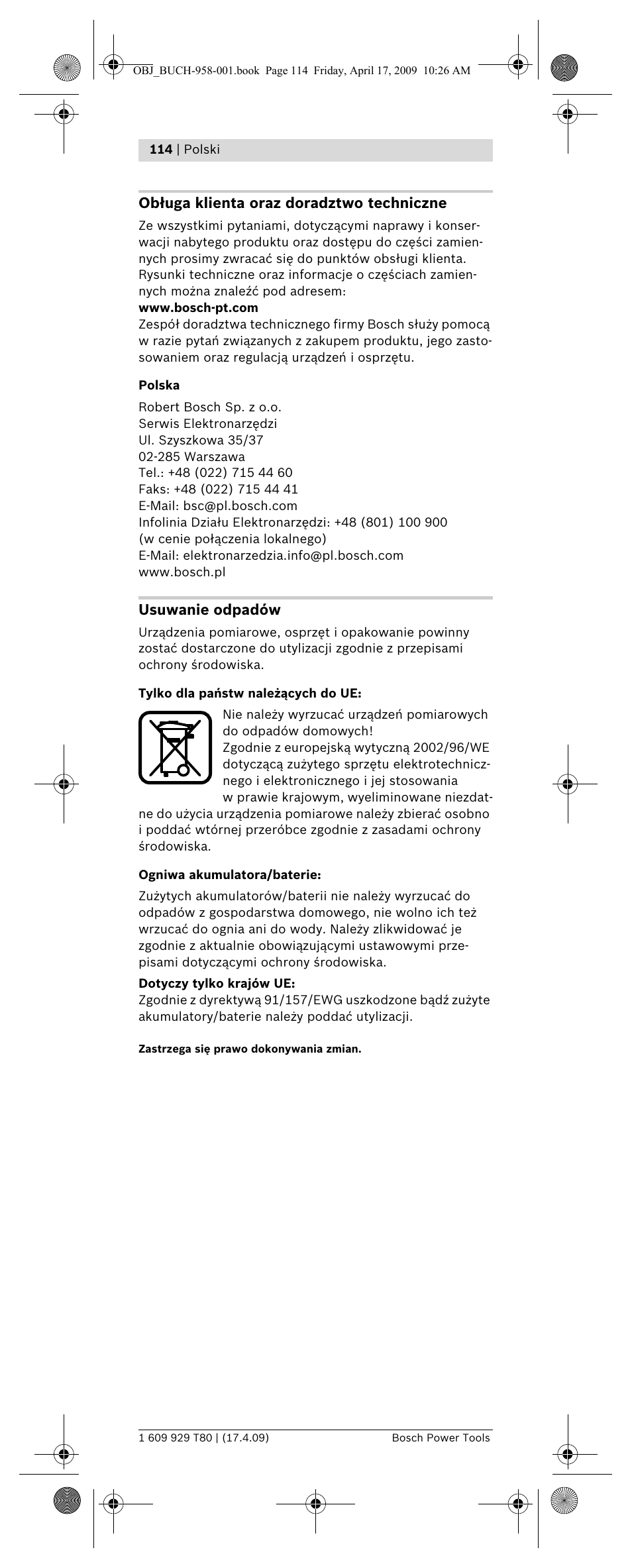 Bosch GAM 220 MF Professional User Manual | Page 114 / 246