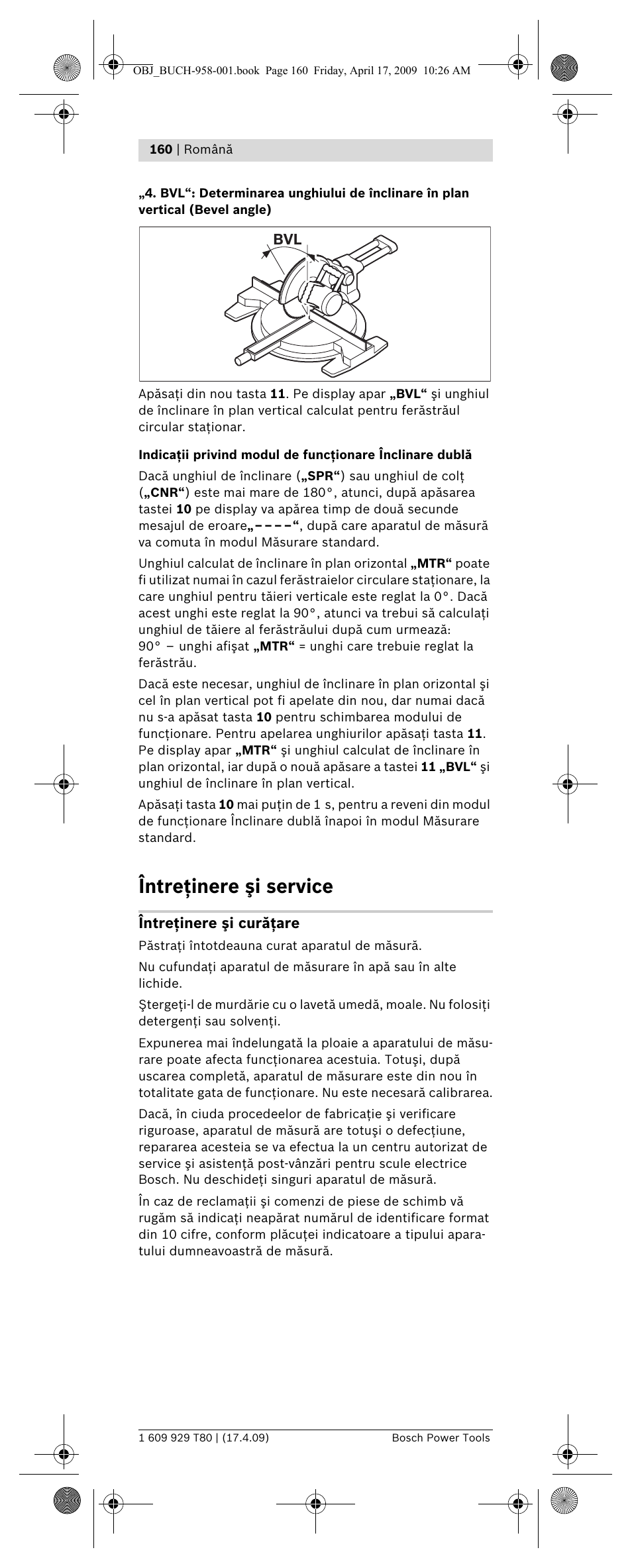 Întreţinere şi service | Bosch GAM 220 MF Professional User Manual | Page 160 / 246