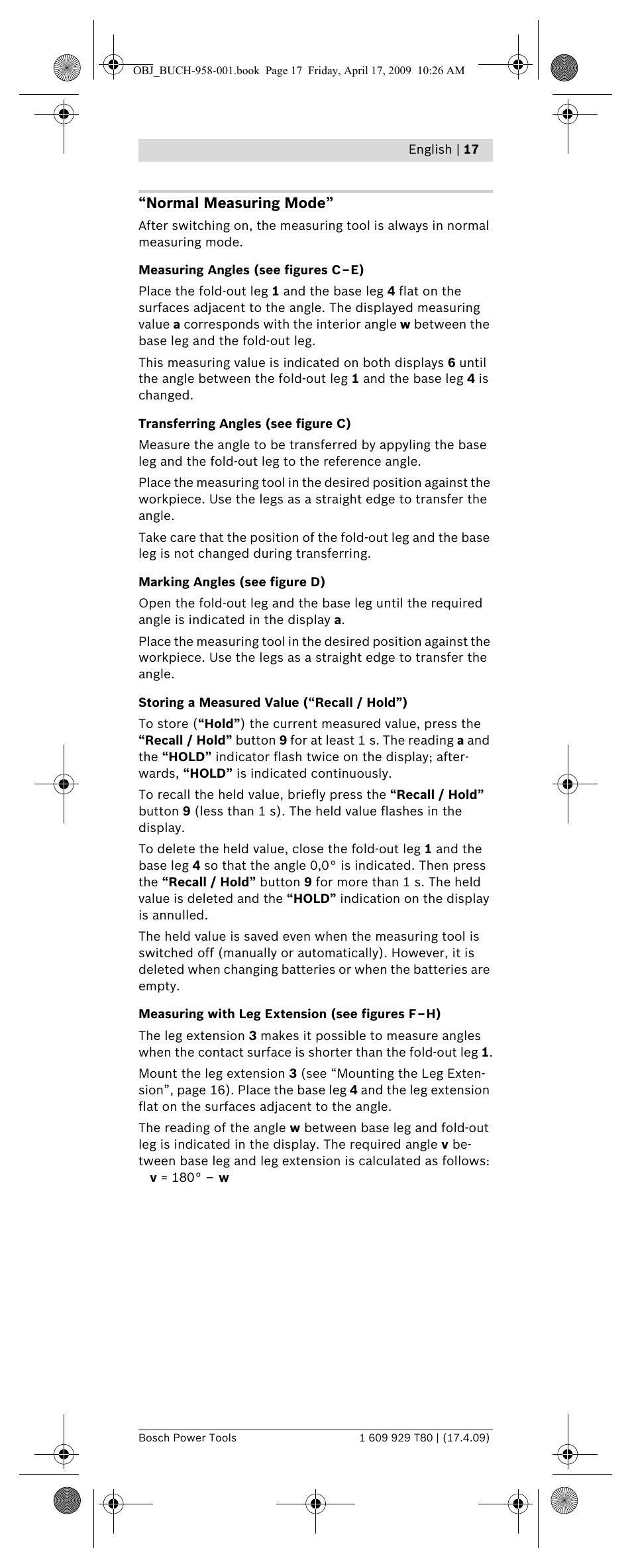 Bosch GAM 220 MF Professional User Manual | Page 17 / 246