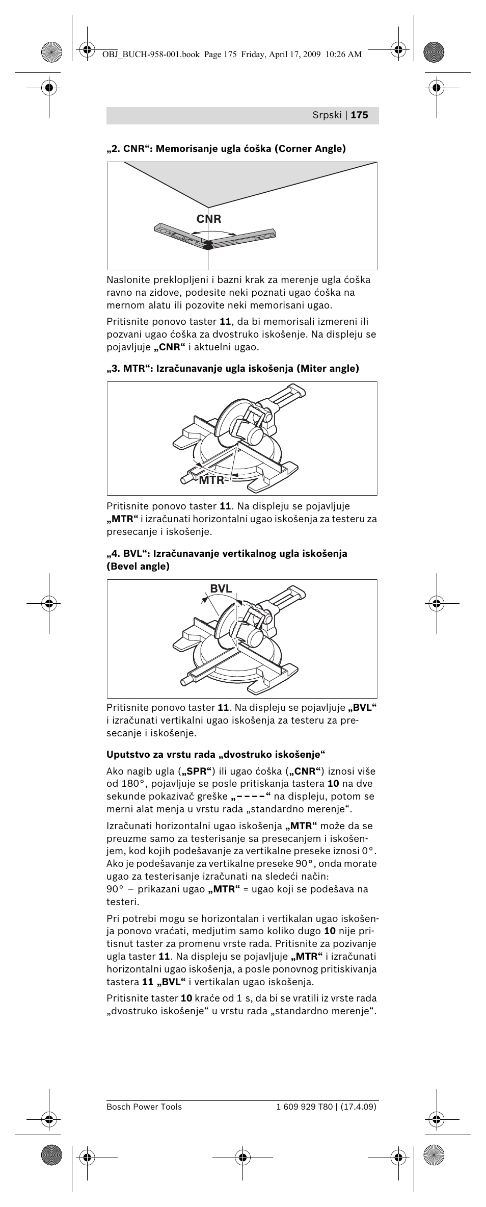 Bosch GAM 220 MF Professional User Manual | Page 175 / 246