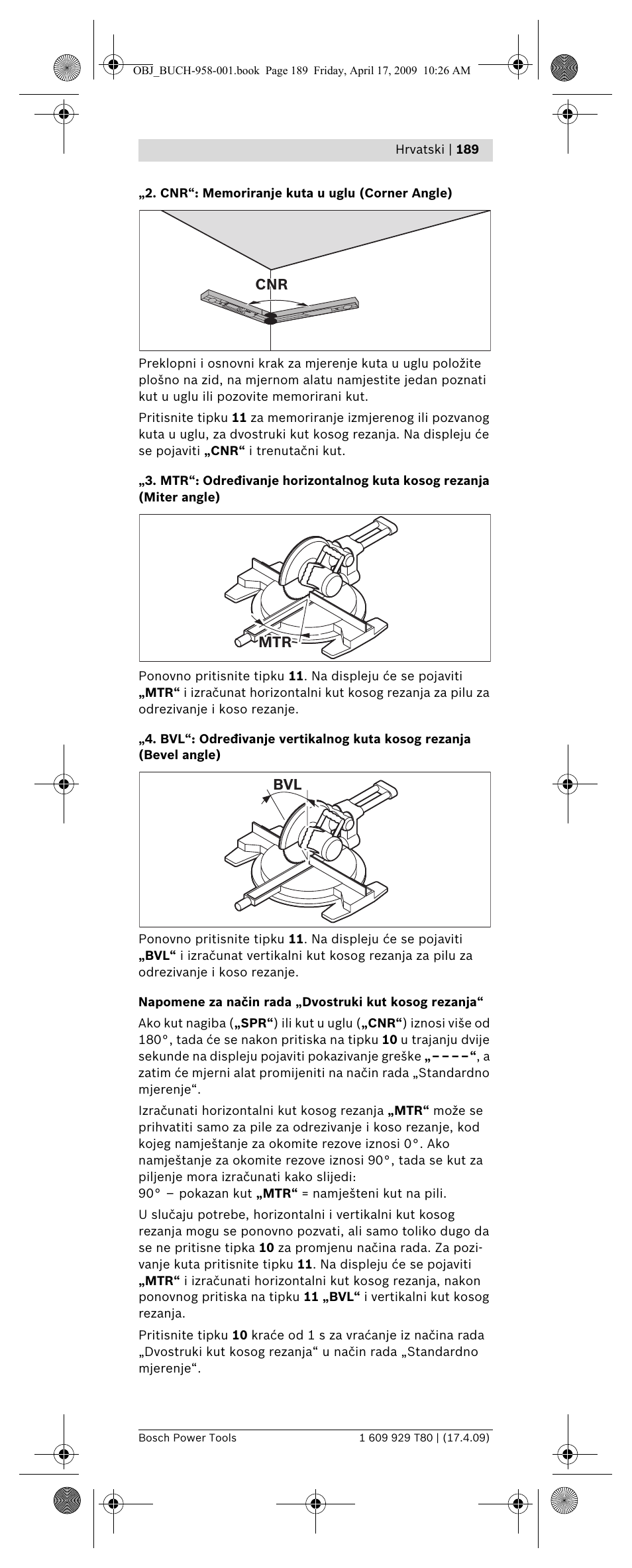 Bosch GAM 220 MF Professional User Manual | Page 189 / 246
