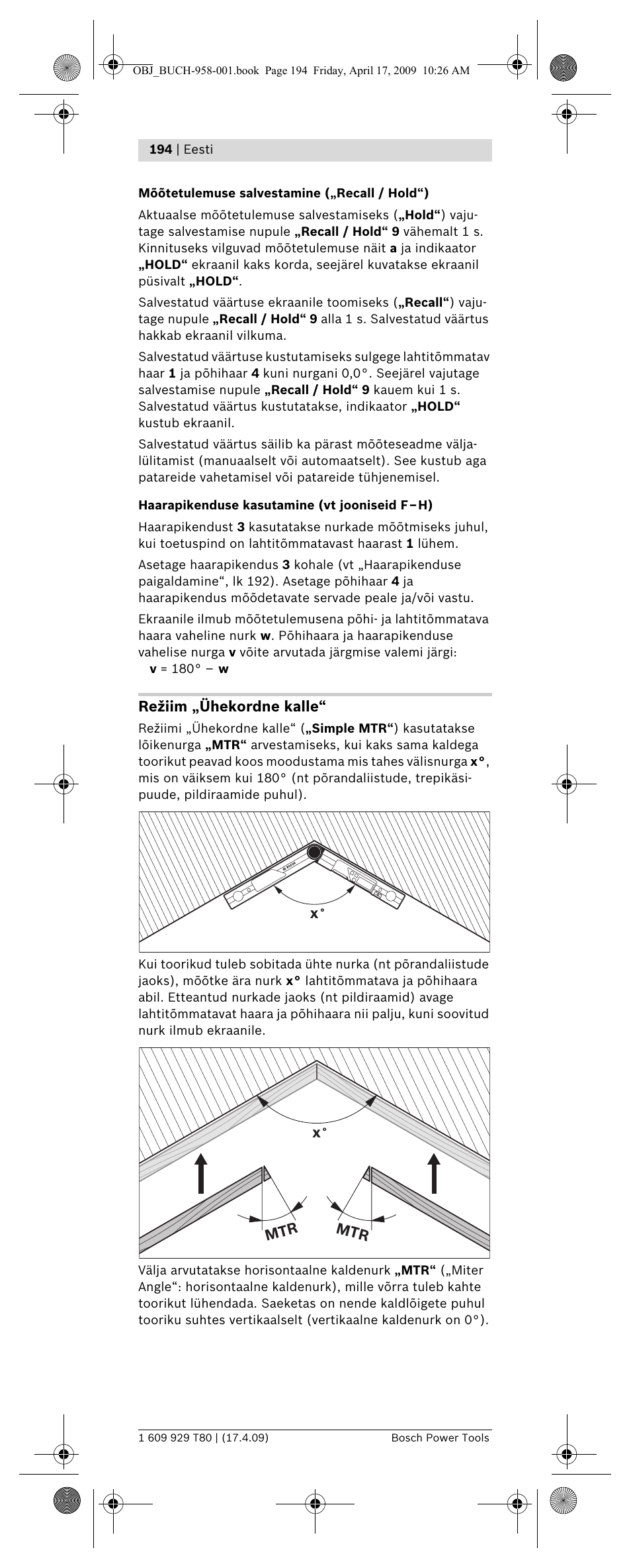 Bosch GAM 220 MF Professional User Manual | Page 194 / 246