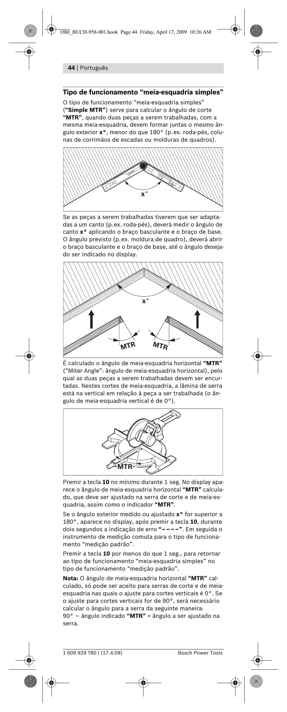 Bosch GAM 220 MF Professional User Manual | Page 44 / 246