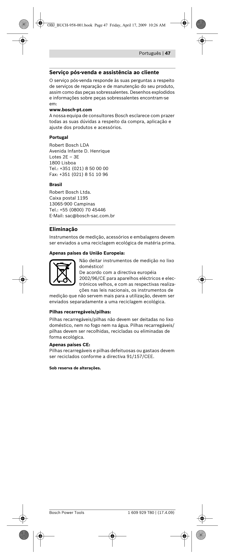 Bosch GAM 220 MF Professional User Manual | Page 47 / 246