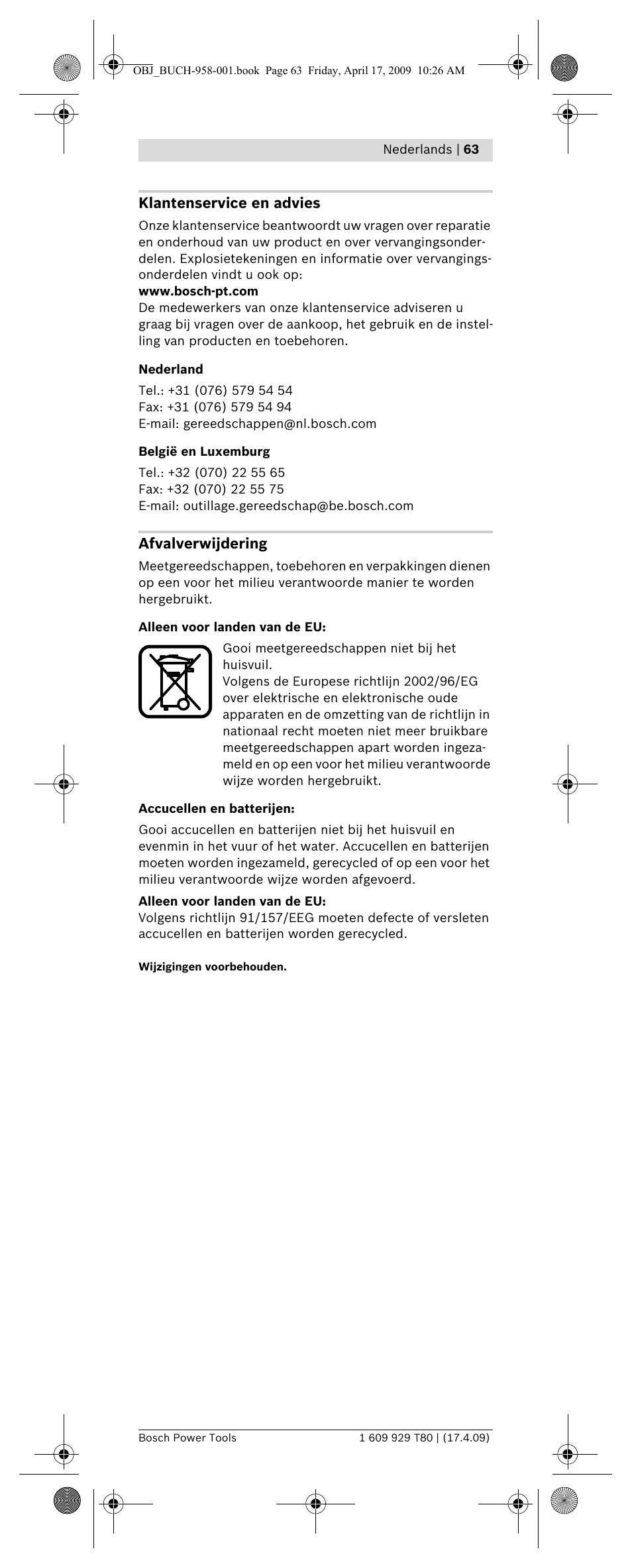 Bosch GAM 220 MF Professional User Manual | Page 63 / 246
