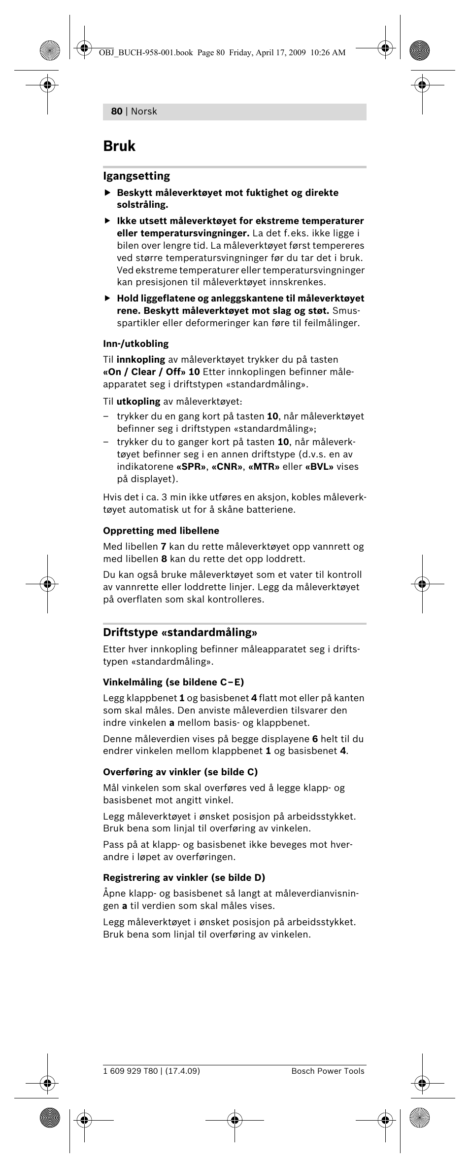 Bruk | Bosch GAM 220 MF Professional User Manual | Page 80 / 246