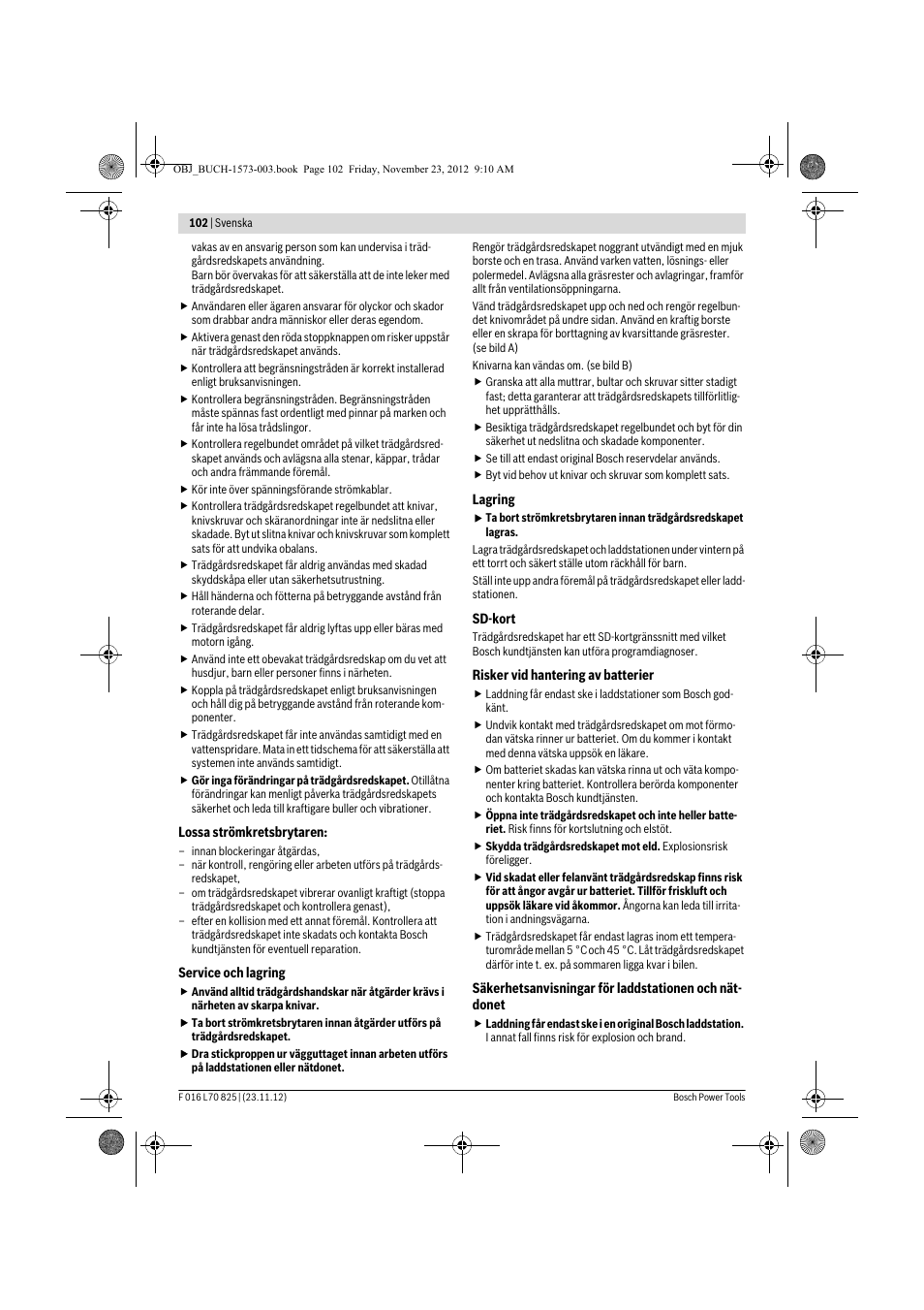 Bosch Indego User Manual | Page 102 / 309