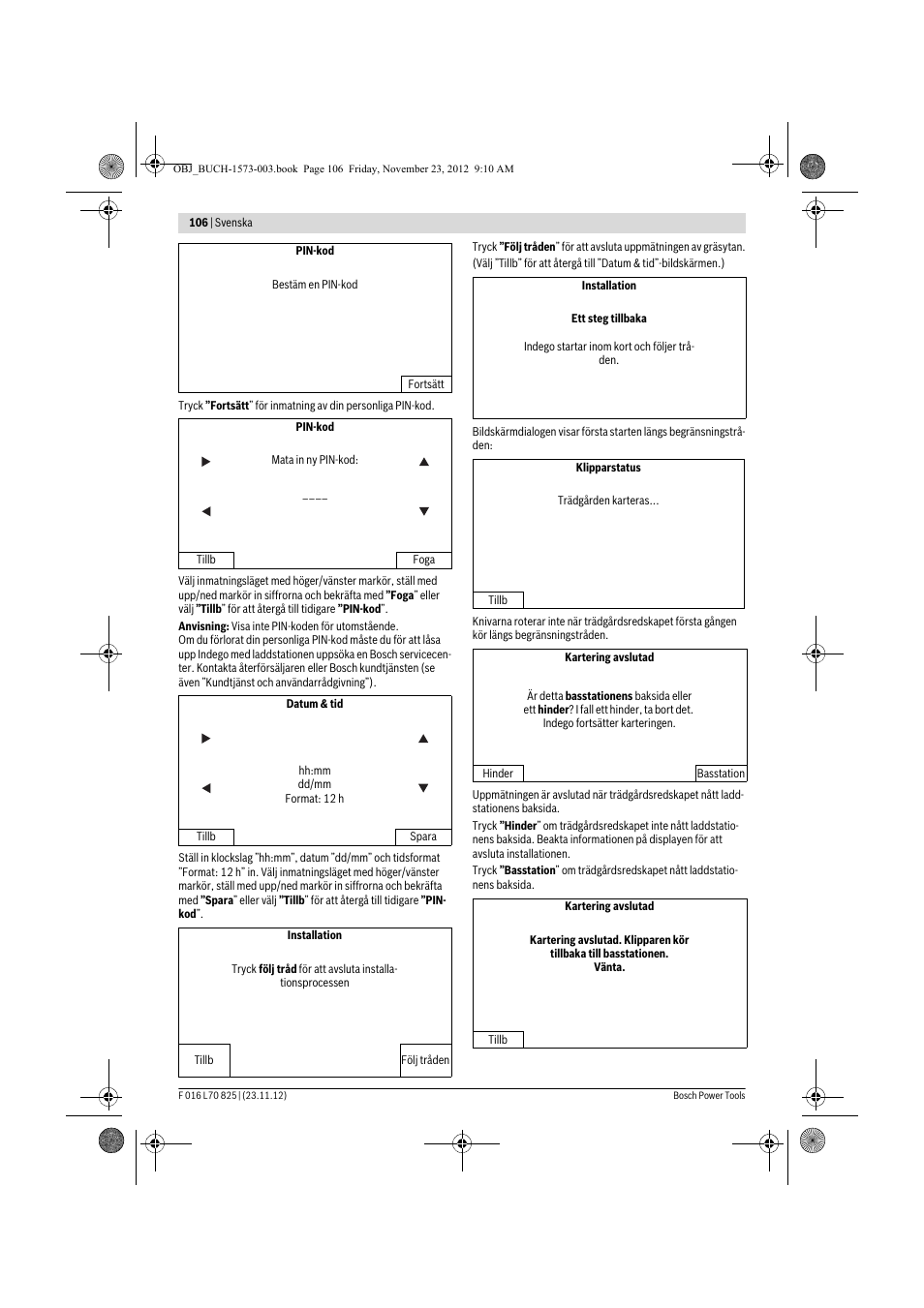 Bosch Indego User Manual | Page 106 / 309