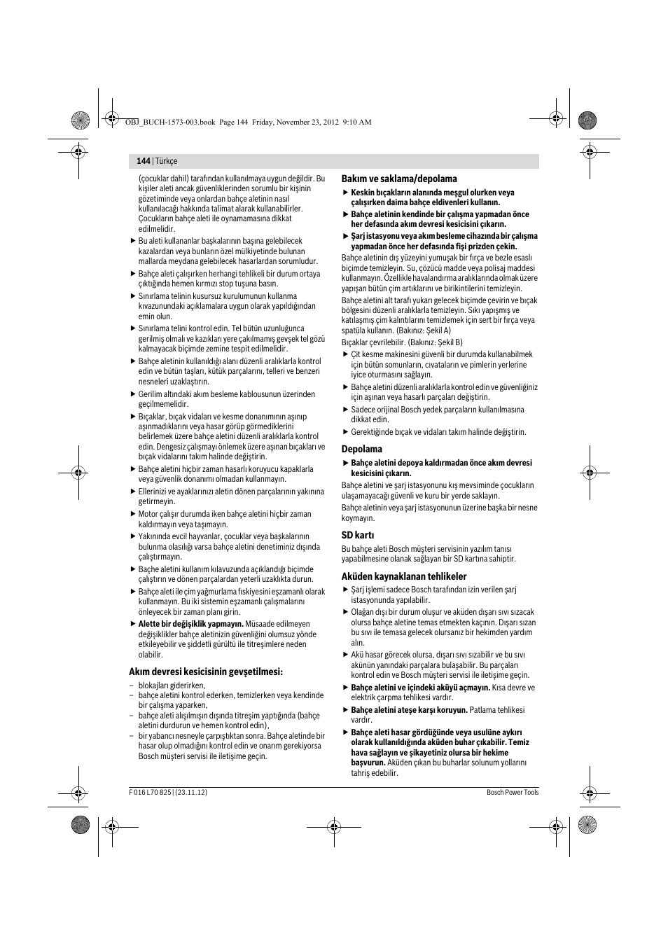 Bosch Indego User Manual | Page 144 / 309