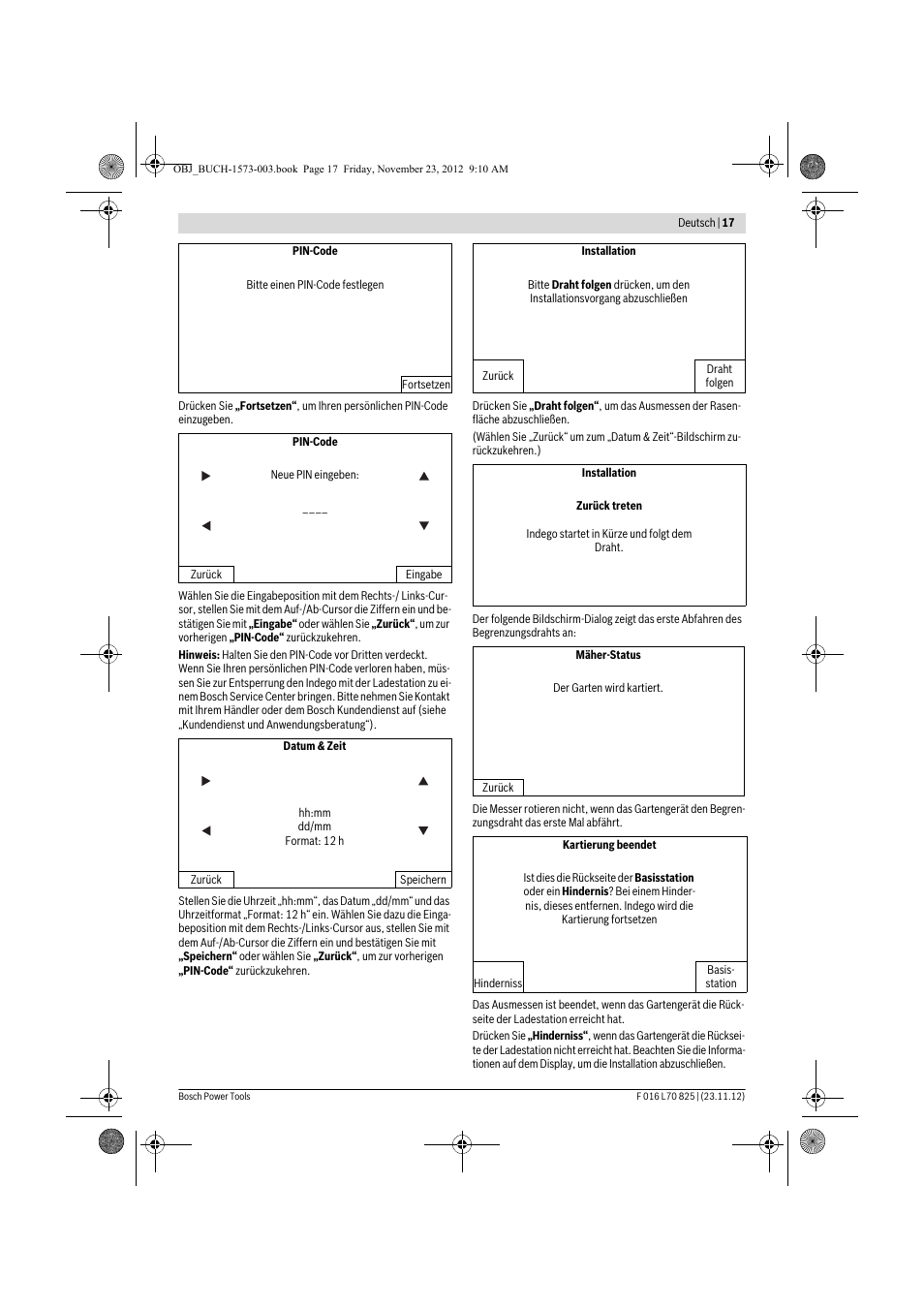 Bosch Indego User Manual | Page 17 / 309