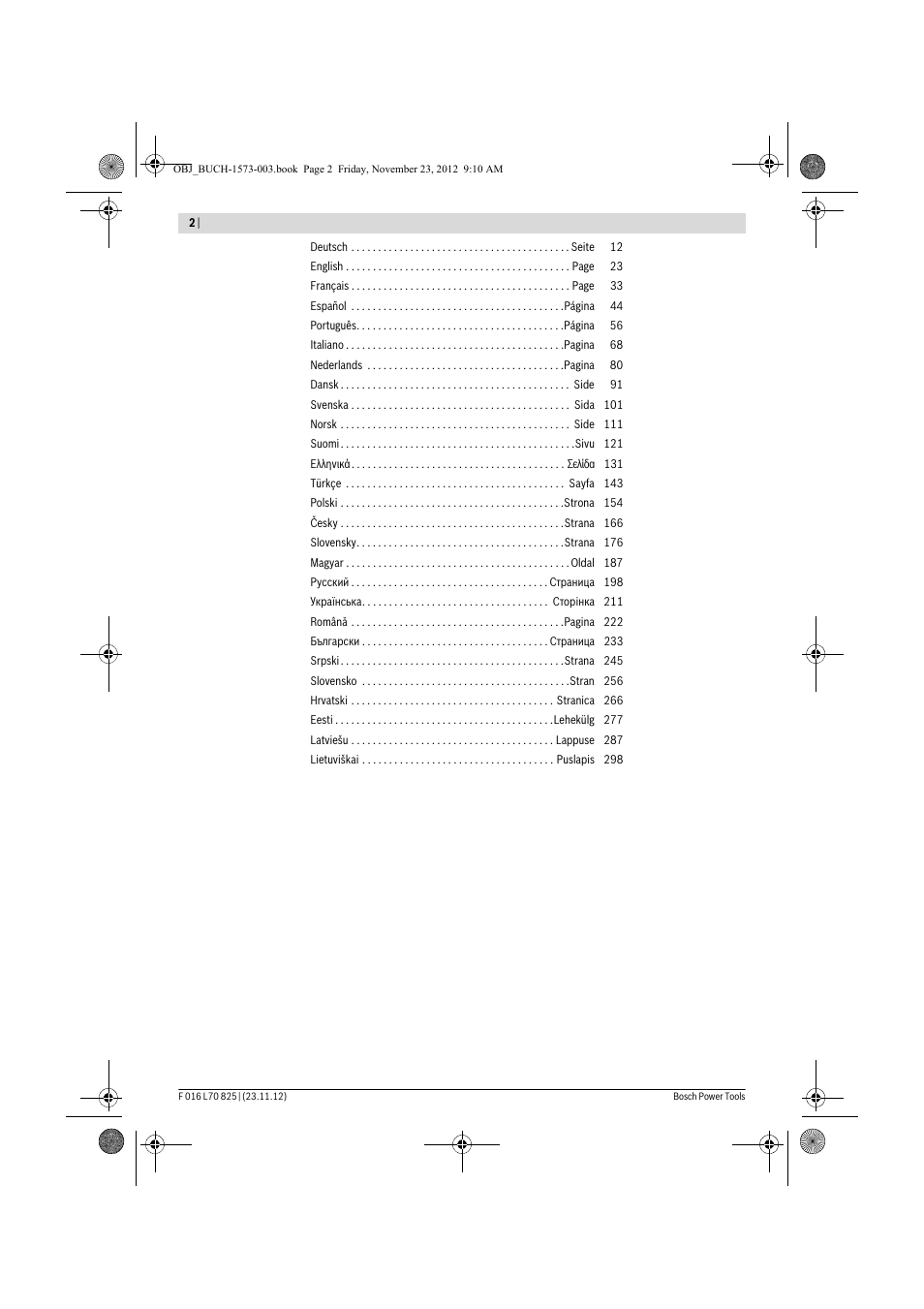 Bosch Indego User Manual | Page 2 / 309