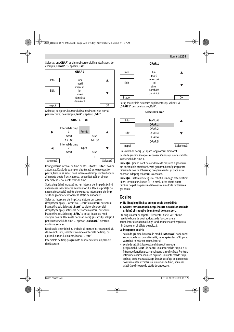 Cosire | Bosch Indego User Manual | Page 229 / 309