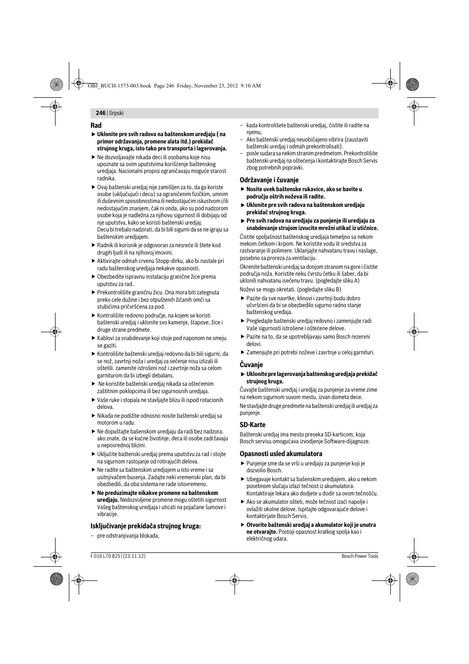 Bosch Indego User Manual | Page 246 / 309