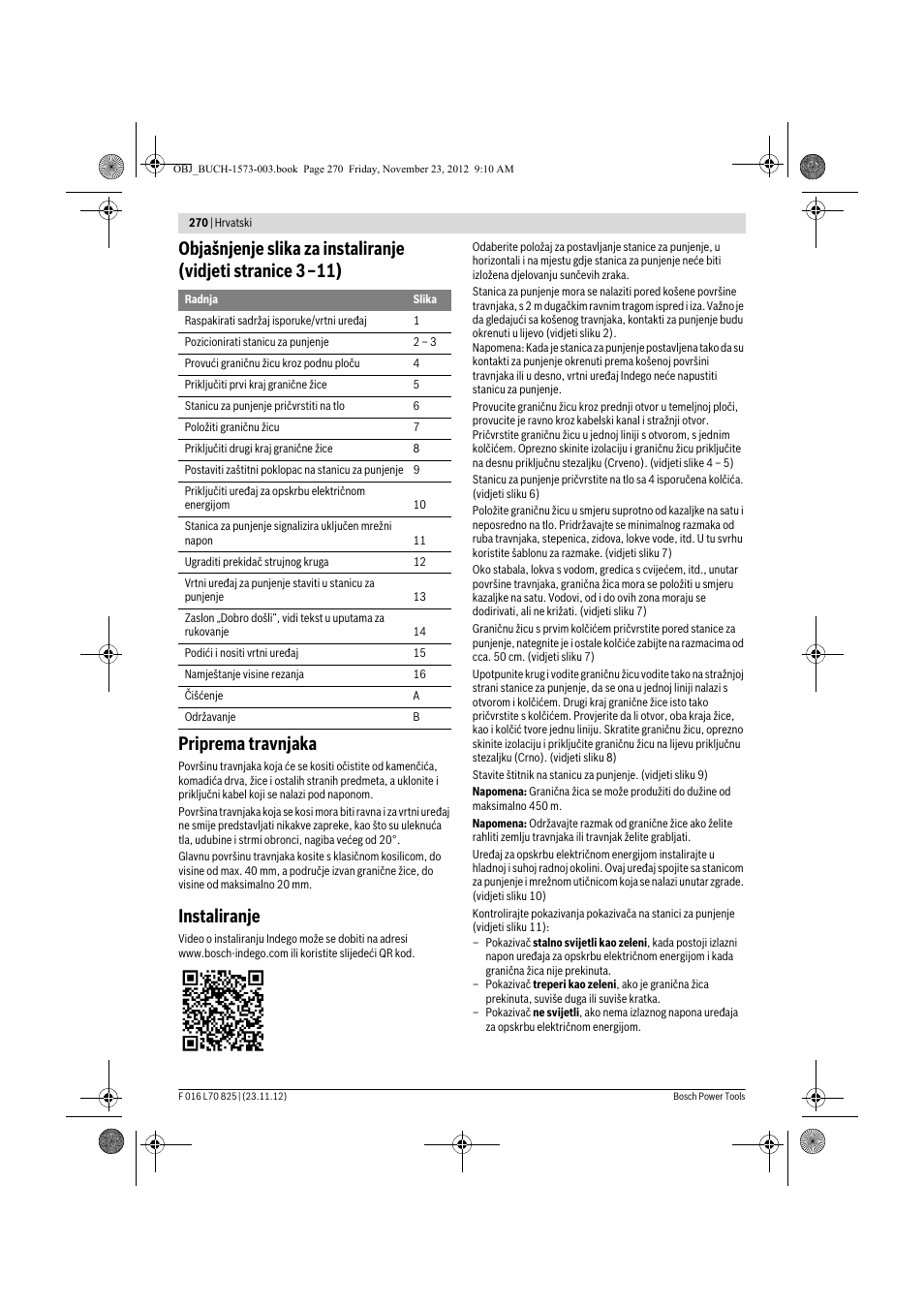 Instaliranje | Bosch Indego User Manual | Page 270 / 309