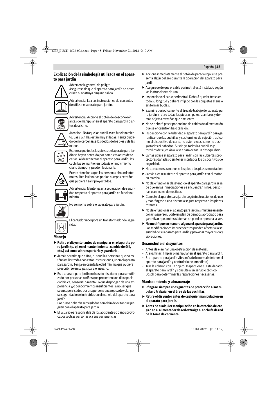 Bosch Indego User Manual | Page 45 / 309