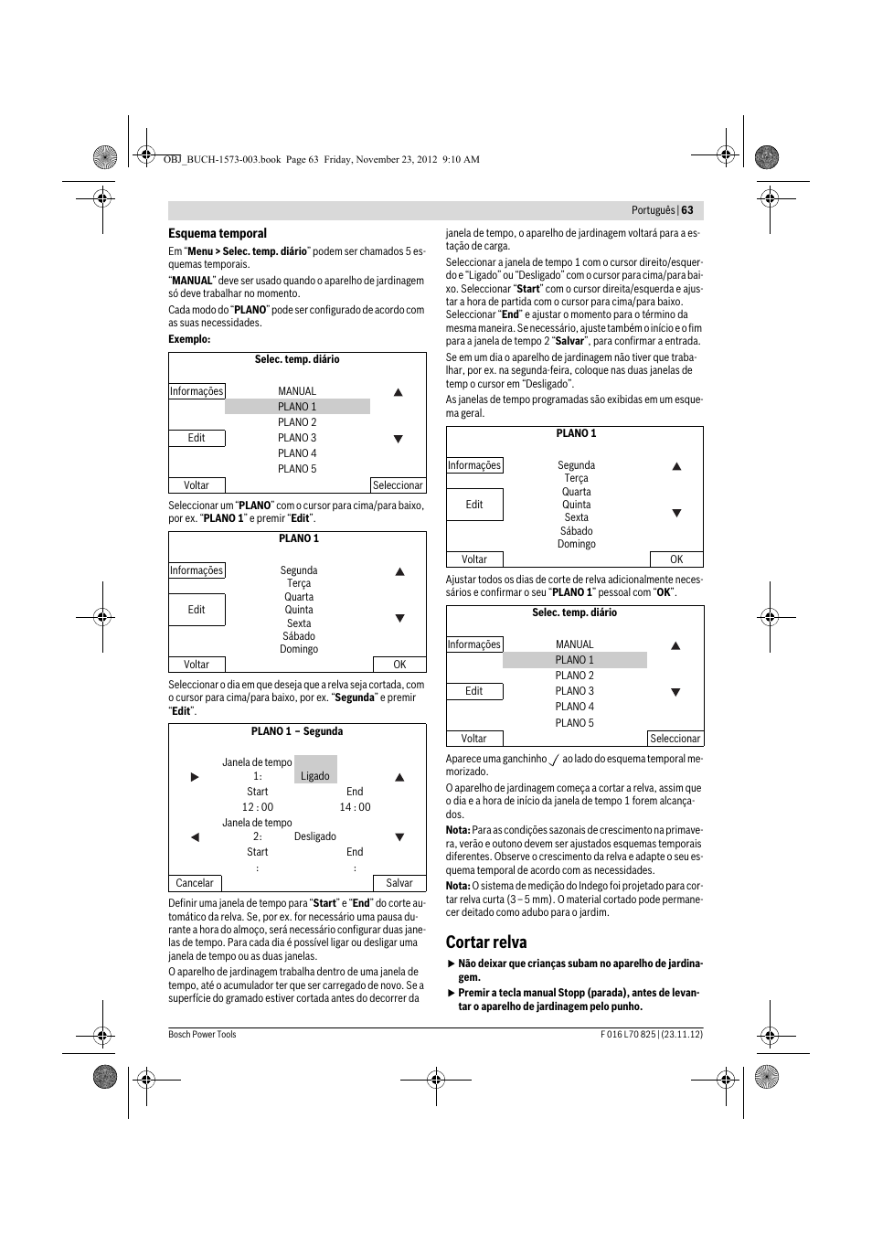 Cortar relva | Bosch Indego User Manual | Page 63 / 309