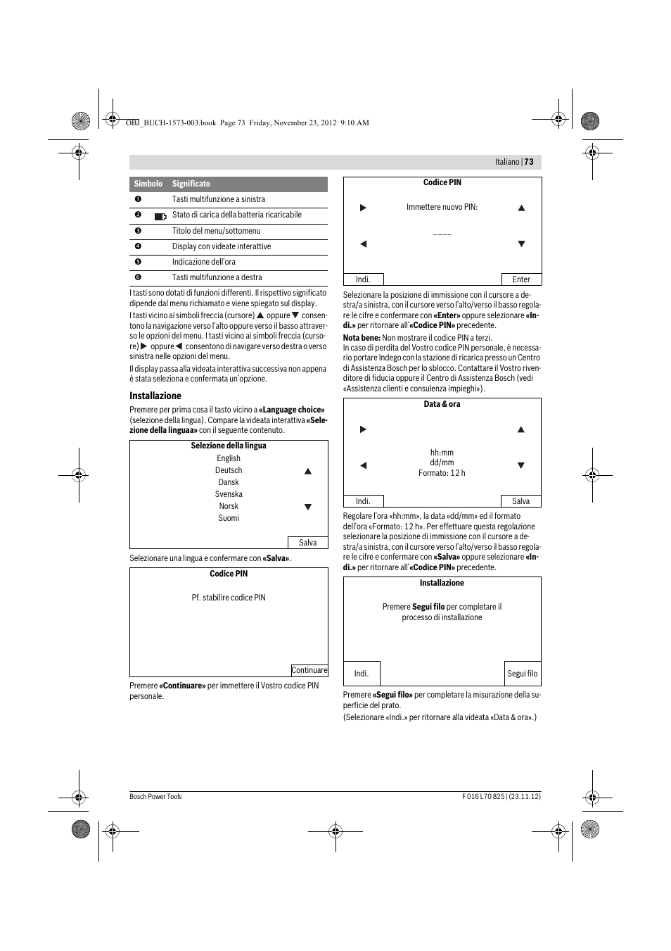 Bosch Indego User Manual | Page 73 / 309