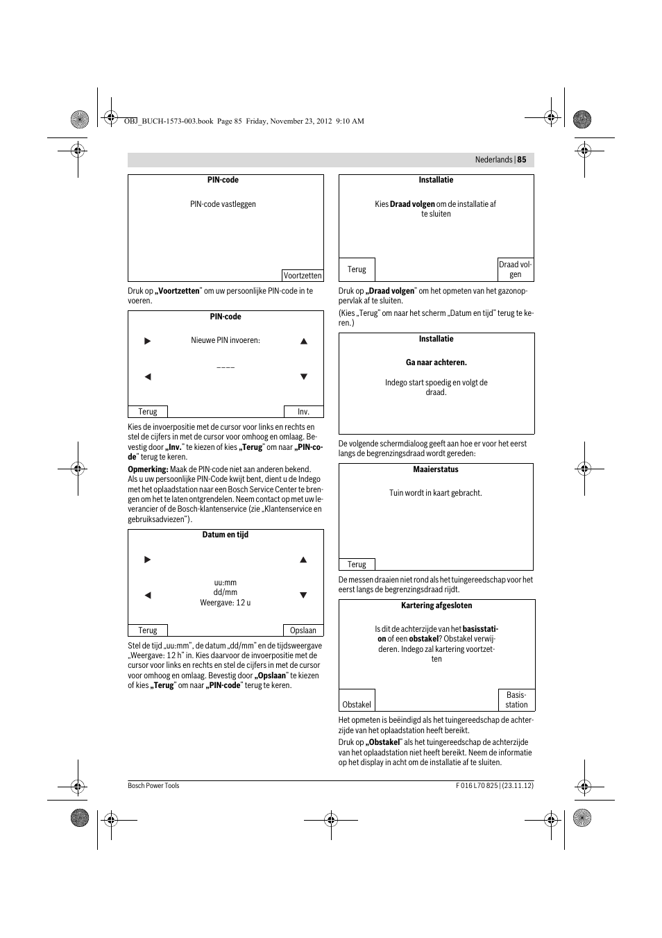 Bosch Indego User Manual | Page 85 / 309