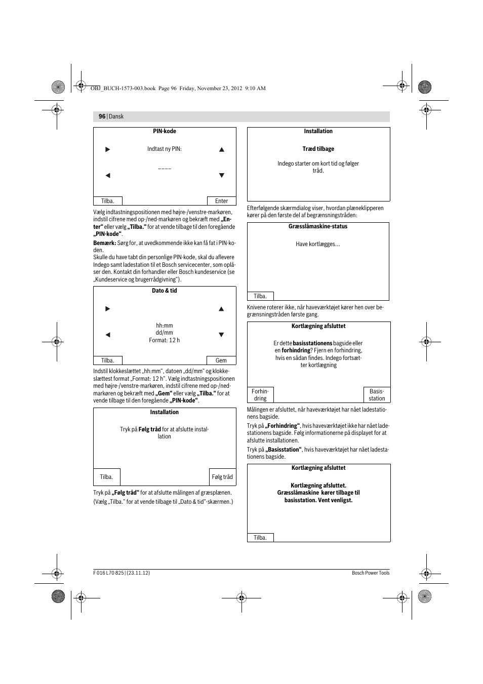 Bosch Indego User Manual | Page 96 / 309