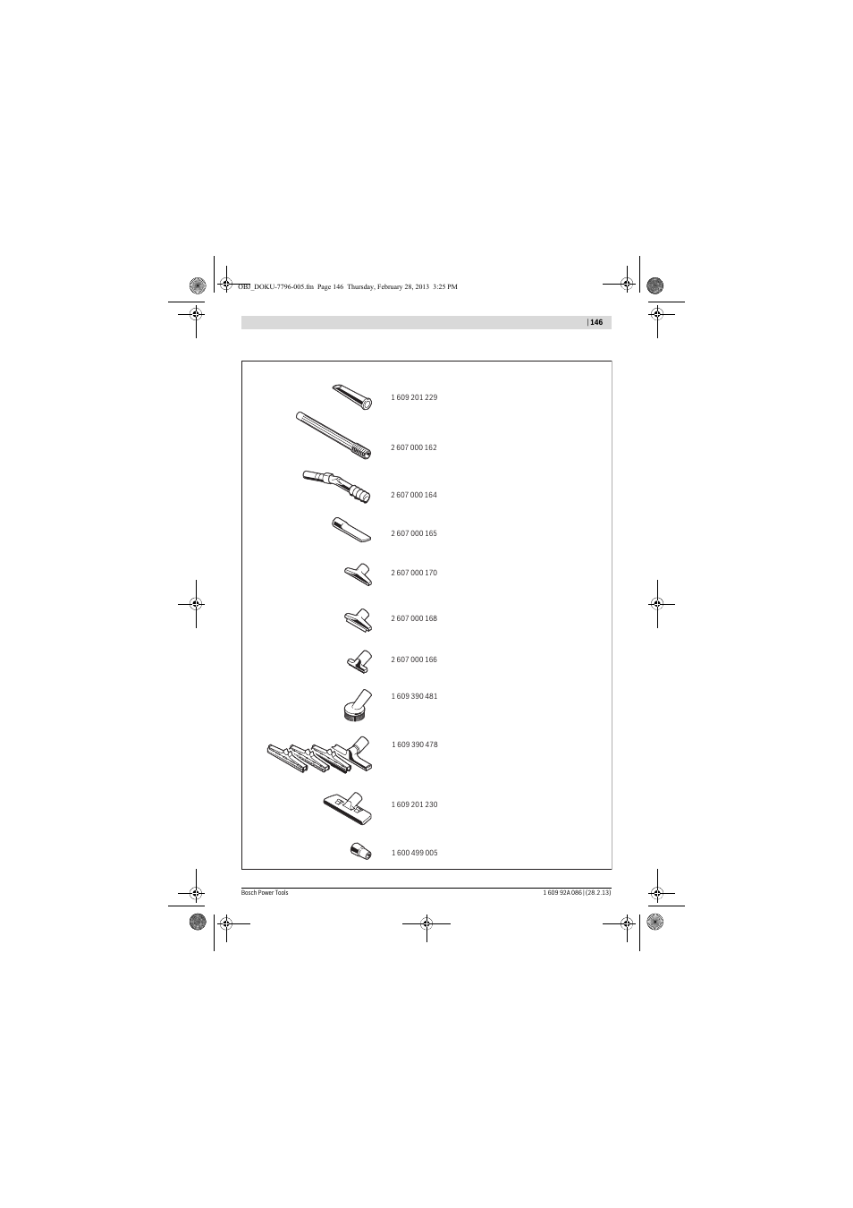 Bosch GAS 25 L SFC Professional User Manual | Page 146 / 146